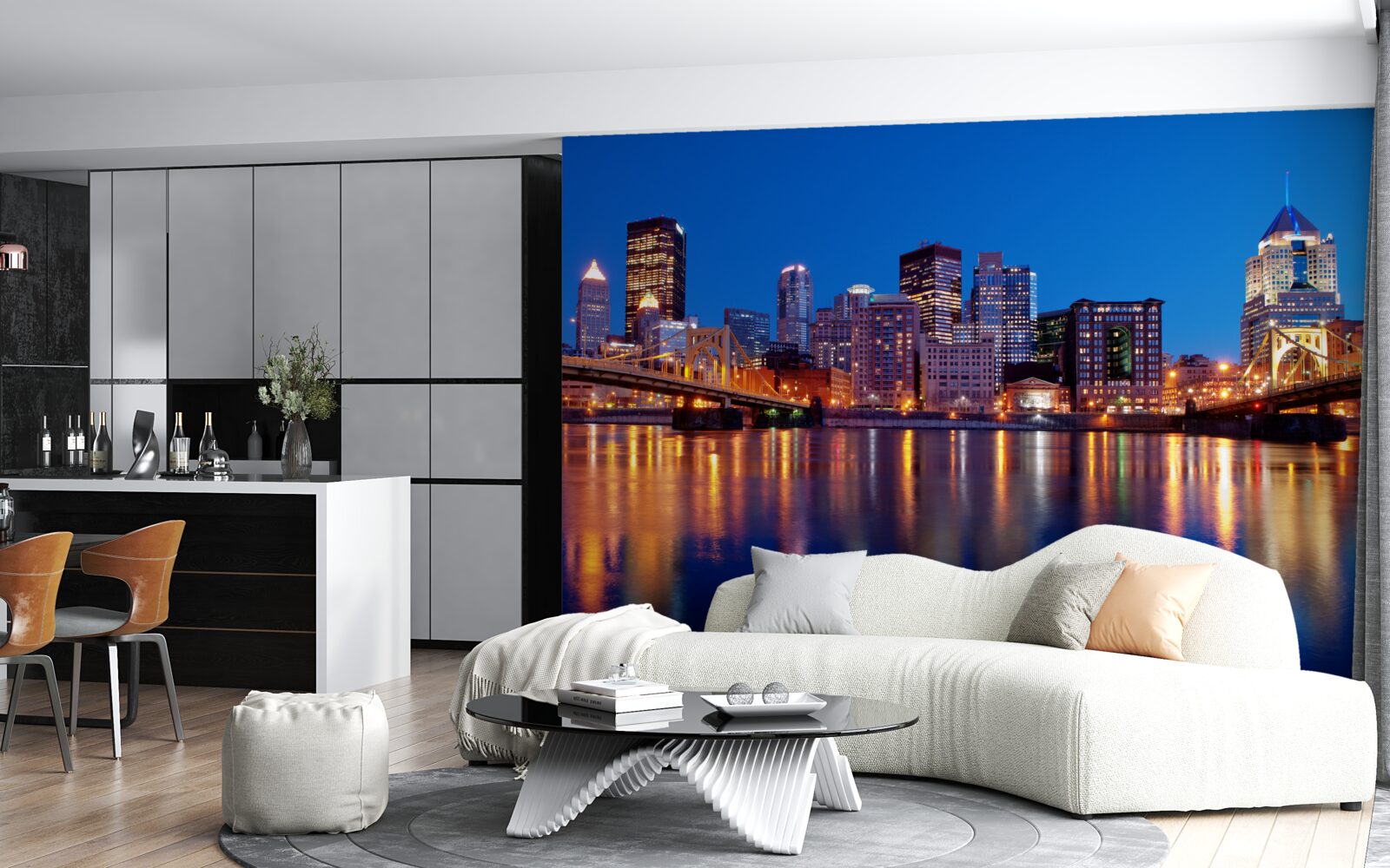 Fototapeta Panoráma New Yorku v noci