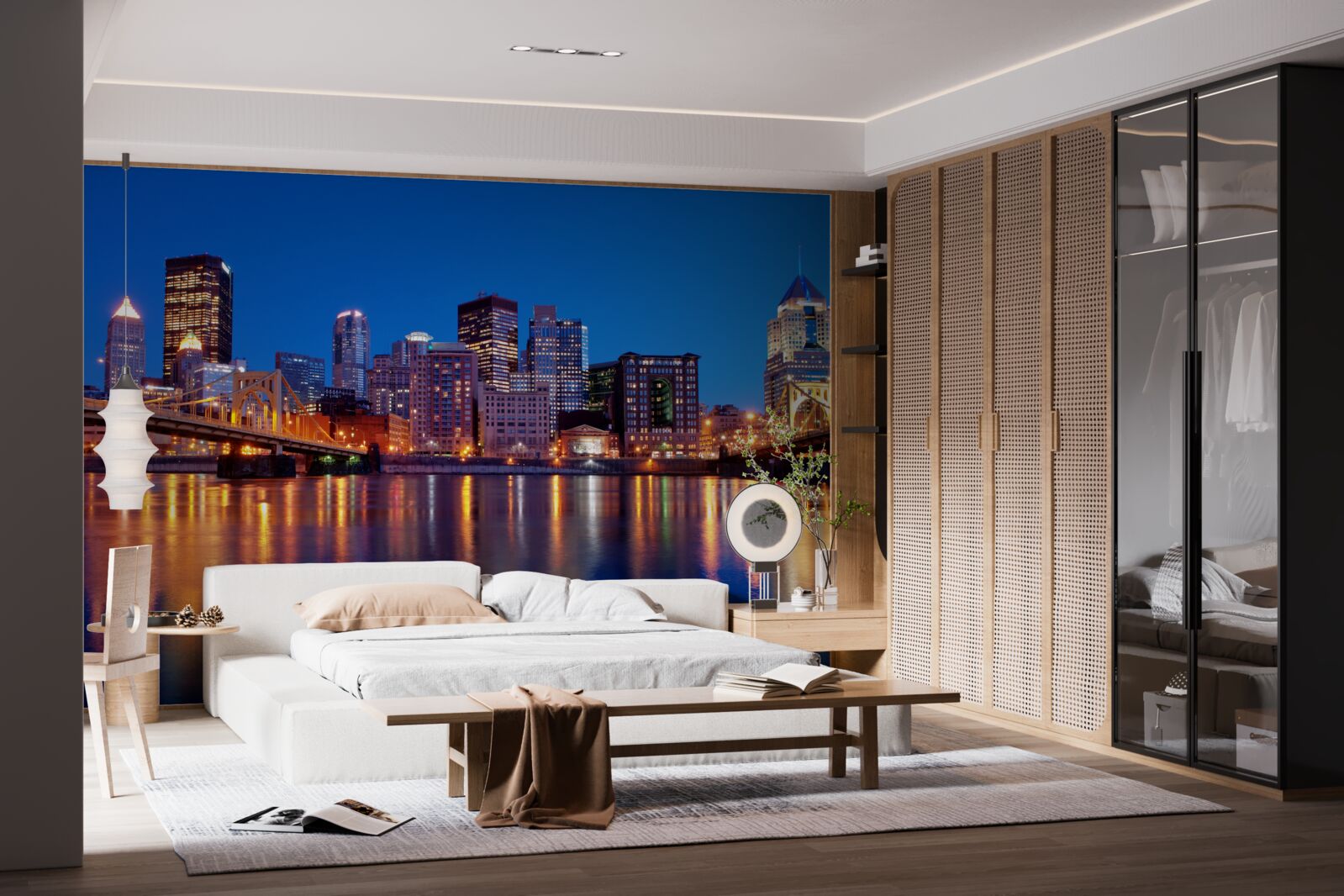 Fototapeta Panoráma New Yorku v noci