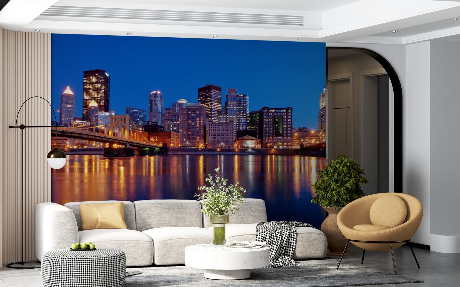 Fototapeta Panoráma New Yorku v noci