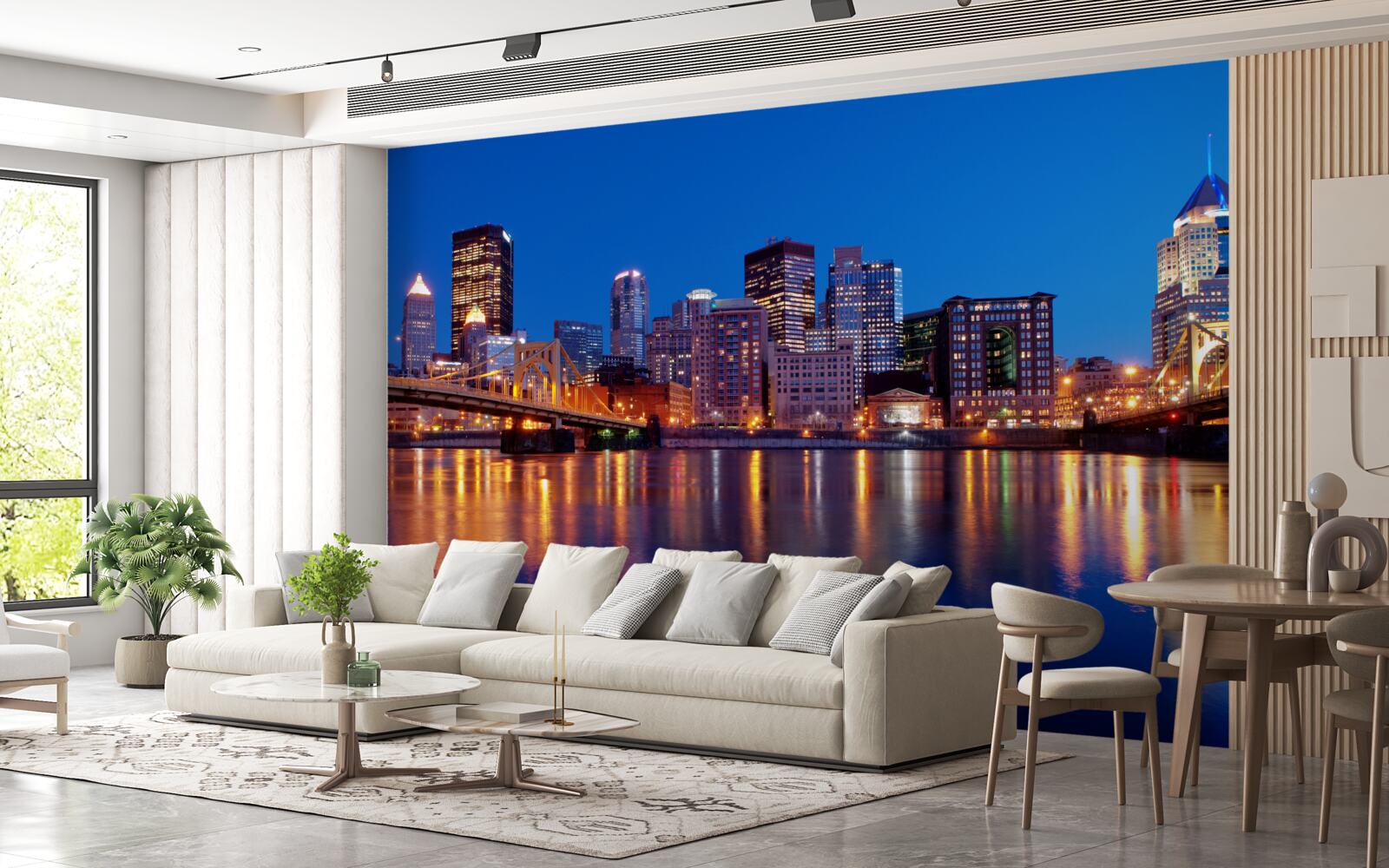 Fototapeta Panoráma New Yorku v noci