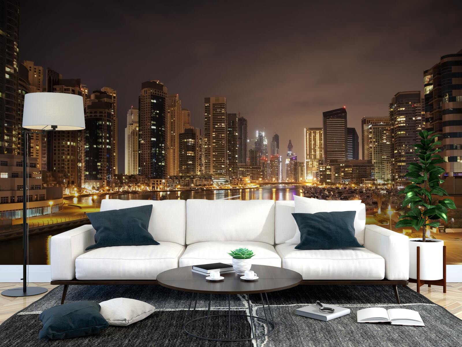 Fototapeta úchvatná krajina nočného mesta