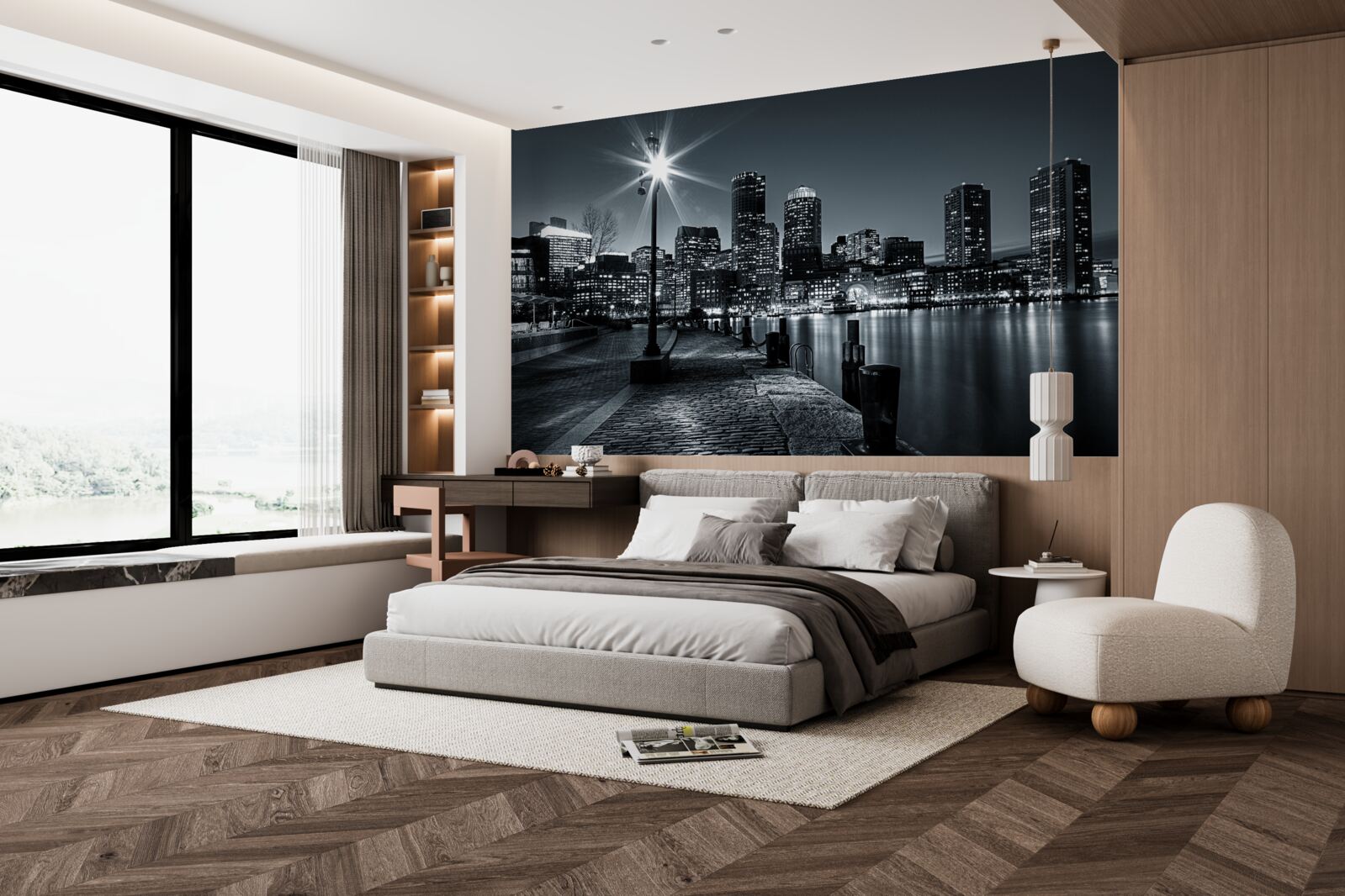 Fototapeta čarovnú atmosféru nočnej metropoly