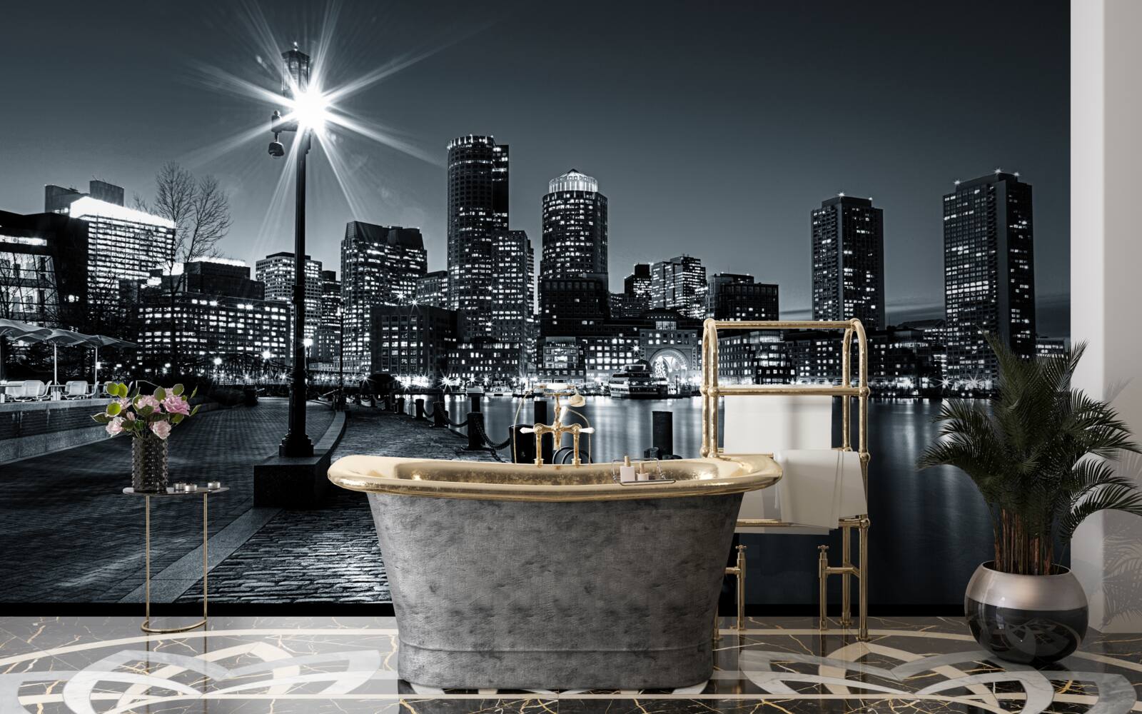 Fototapeta čarovnú atmosféru nočnej metropoly