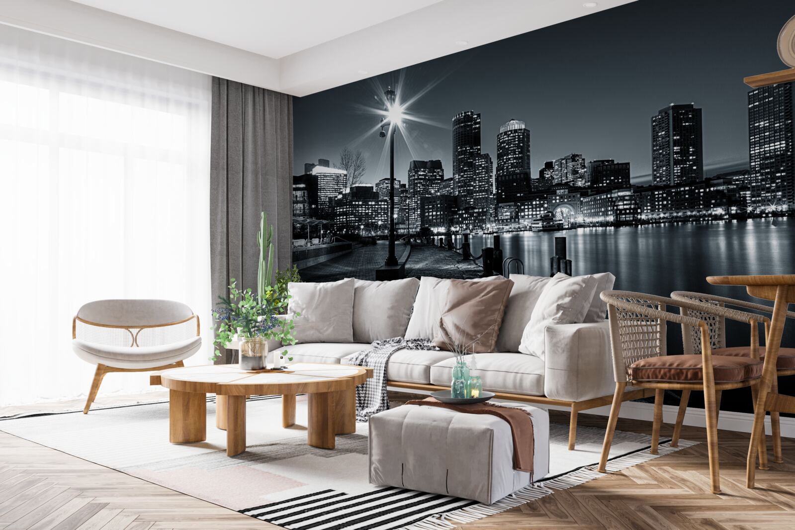 Fototapeta čarovnú atmosféru nočnej metropoly