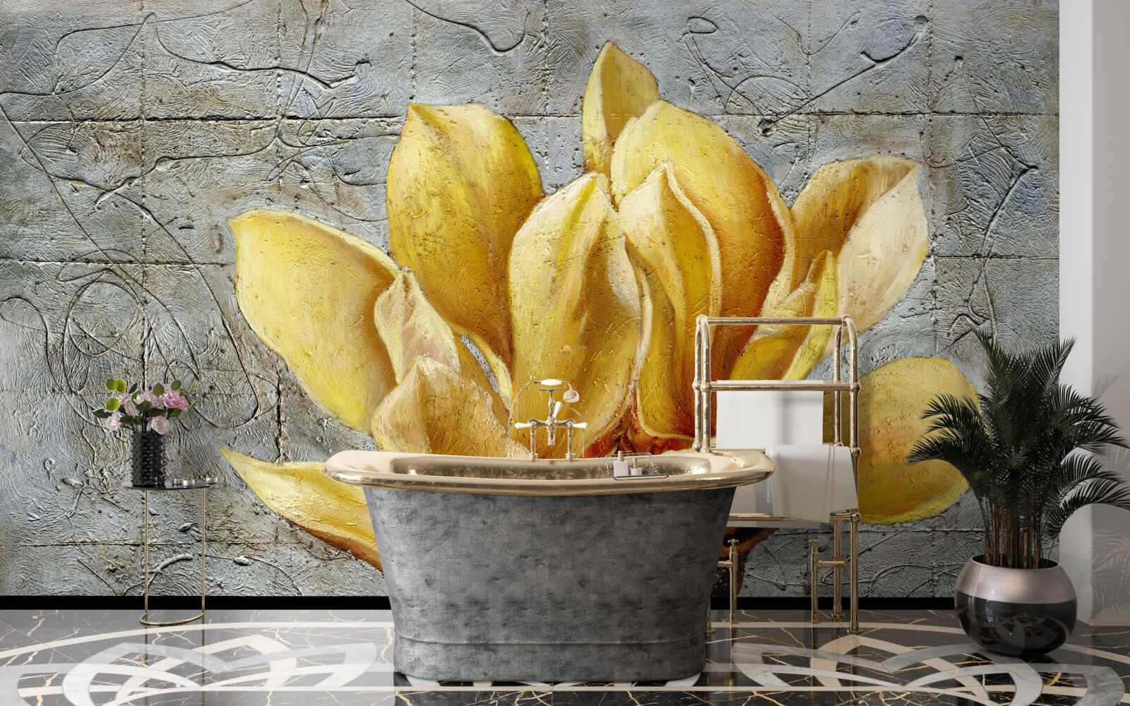 Fototapeta zaujímavý žltý kvet