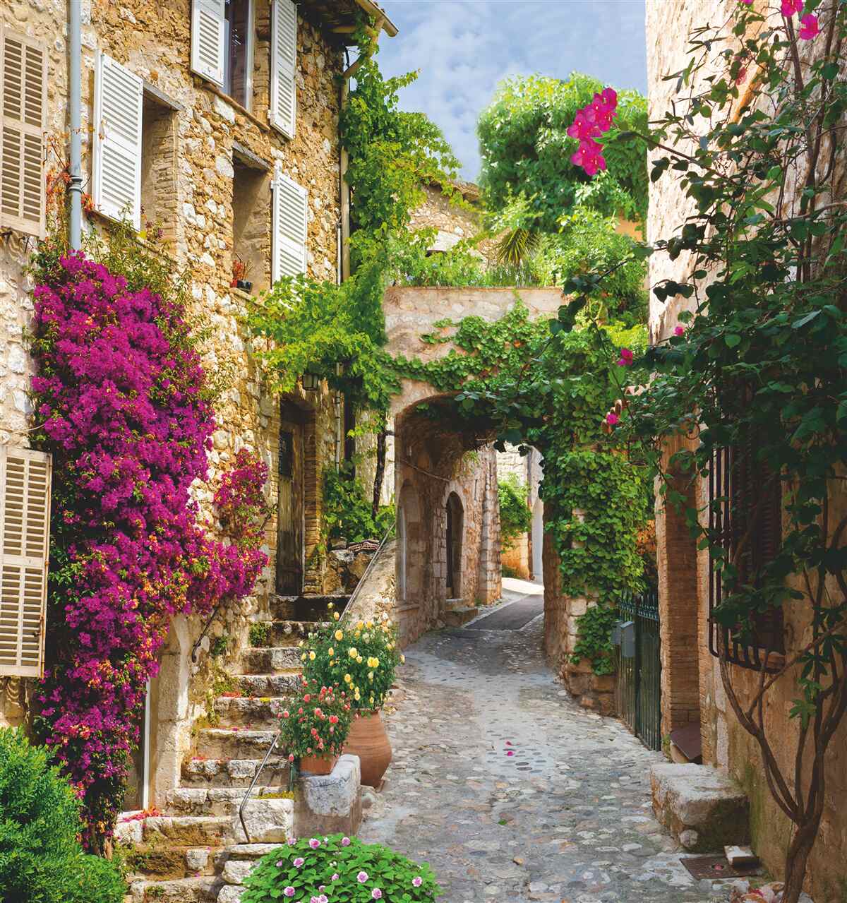 Fototapeta Taliansko s tichým zeleným dvorom