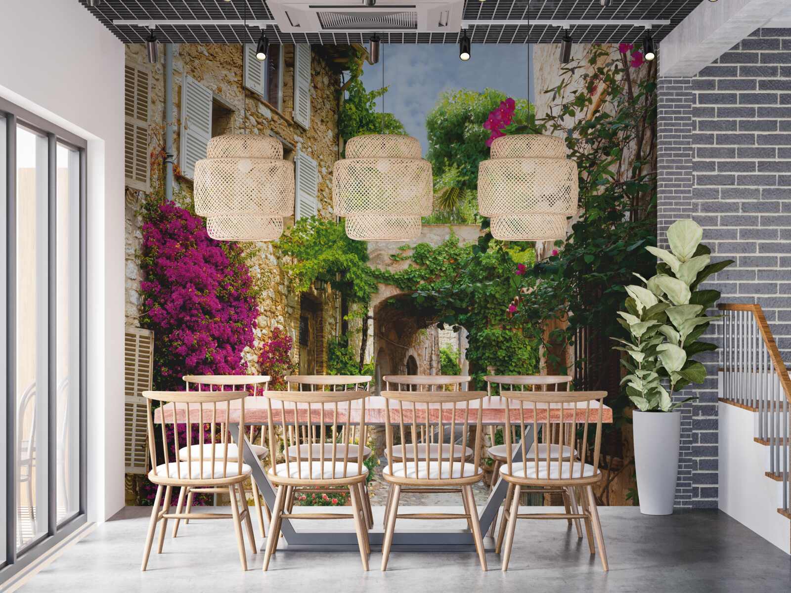 Fototapeta Taliansko s tichým zeleným dvorom