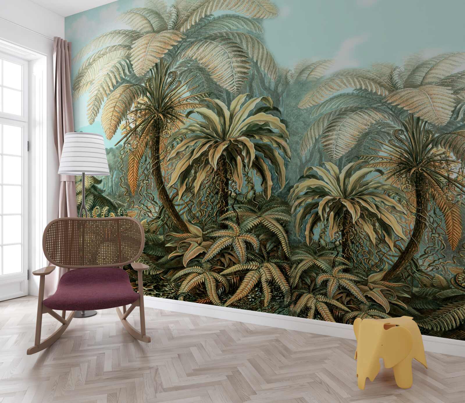 Fototapeta tropické stromy na blaženom ostrove