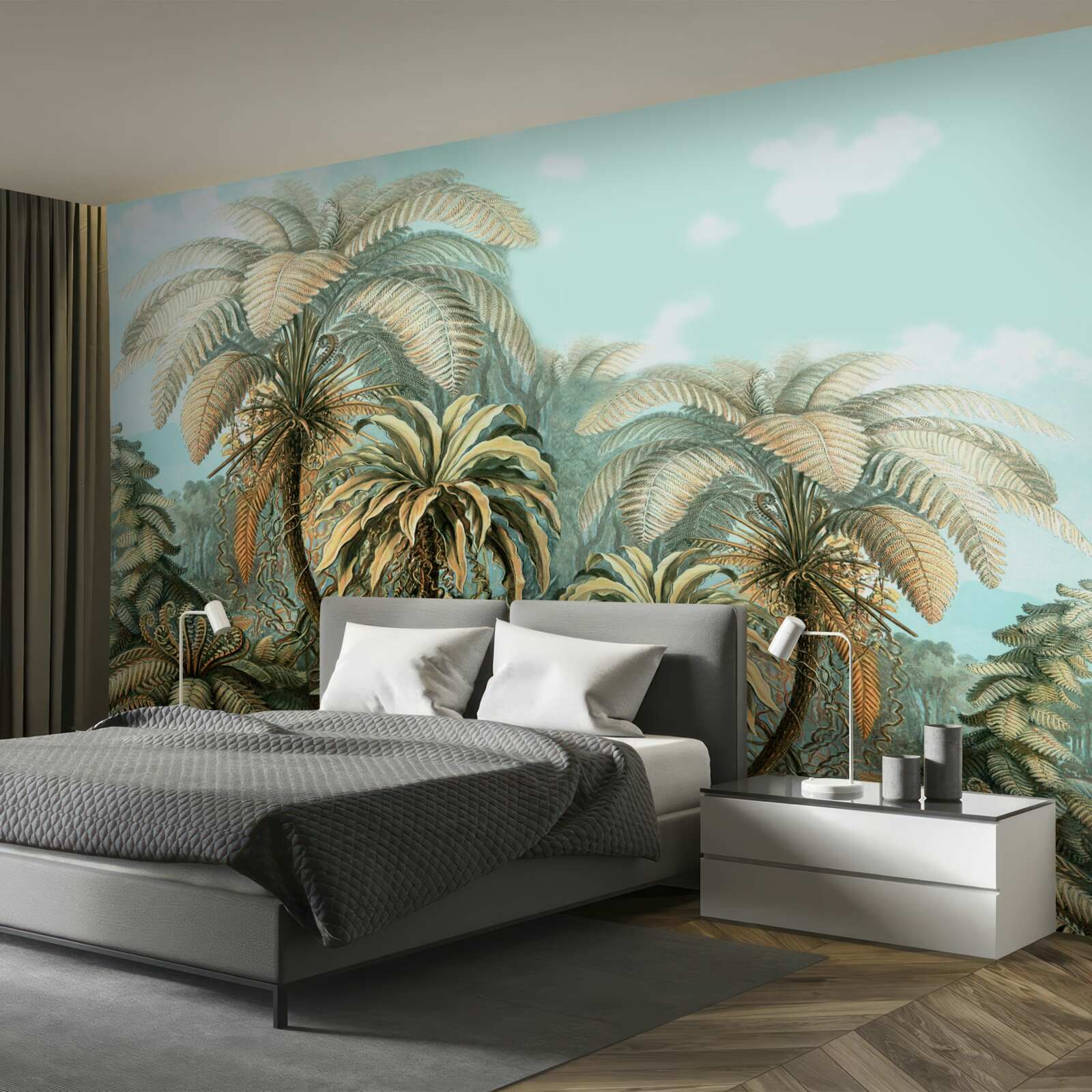 Fototapeta tropické stromy na blaženom ostrove