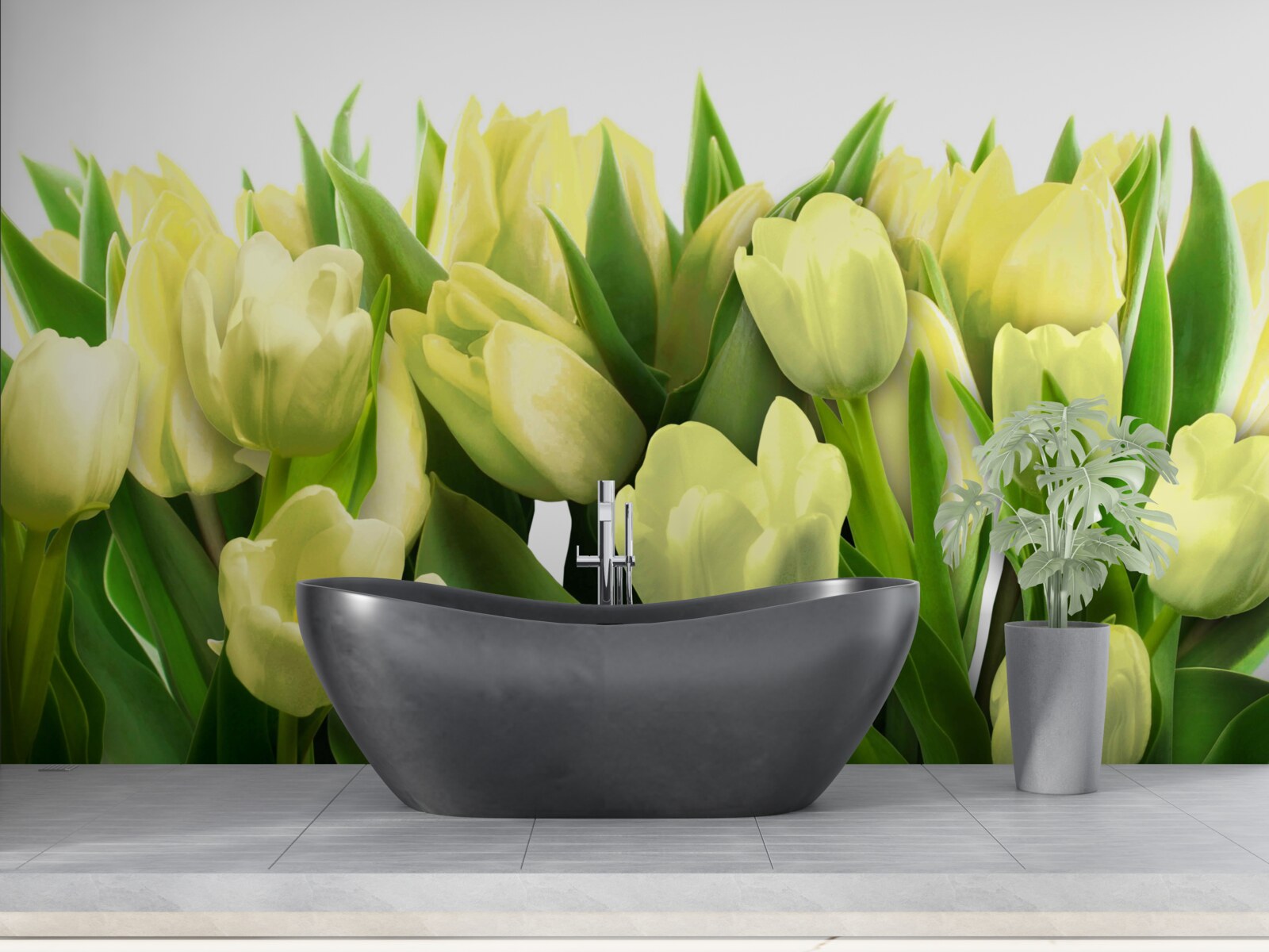 Fototapeta tulipány sú svetložlté