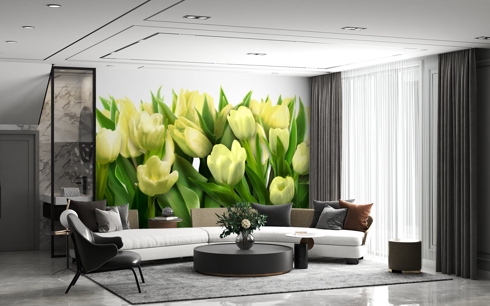 Fototapeta tulipány sú svetložlté