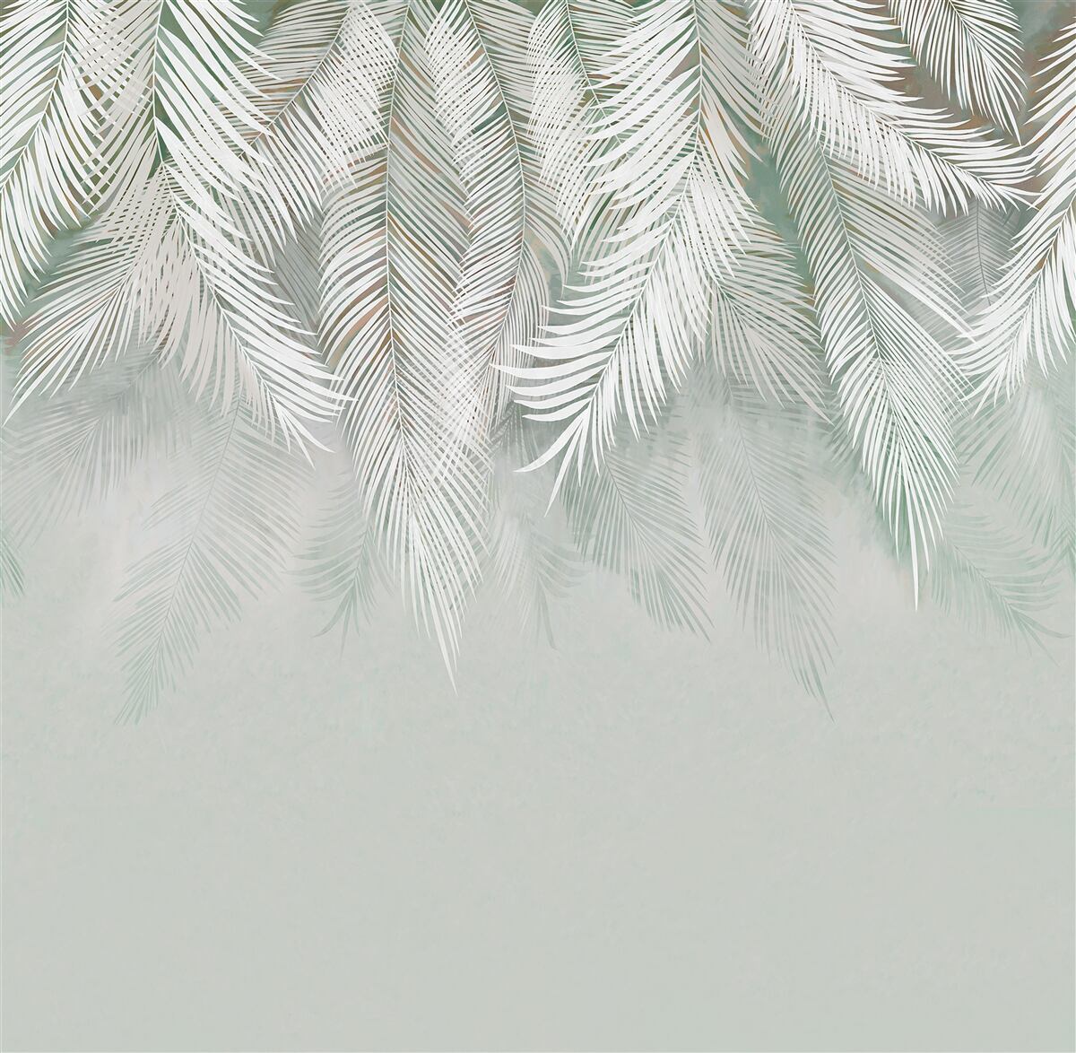 Fototapeta sperené listy smerujúce nadol