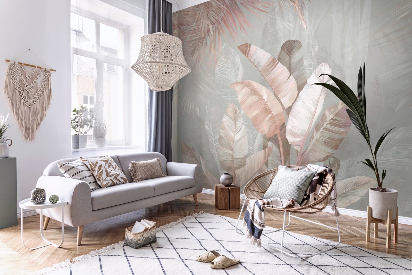 Fototapeta jemná kytica tropických listov v kytici