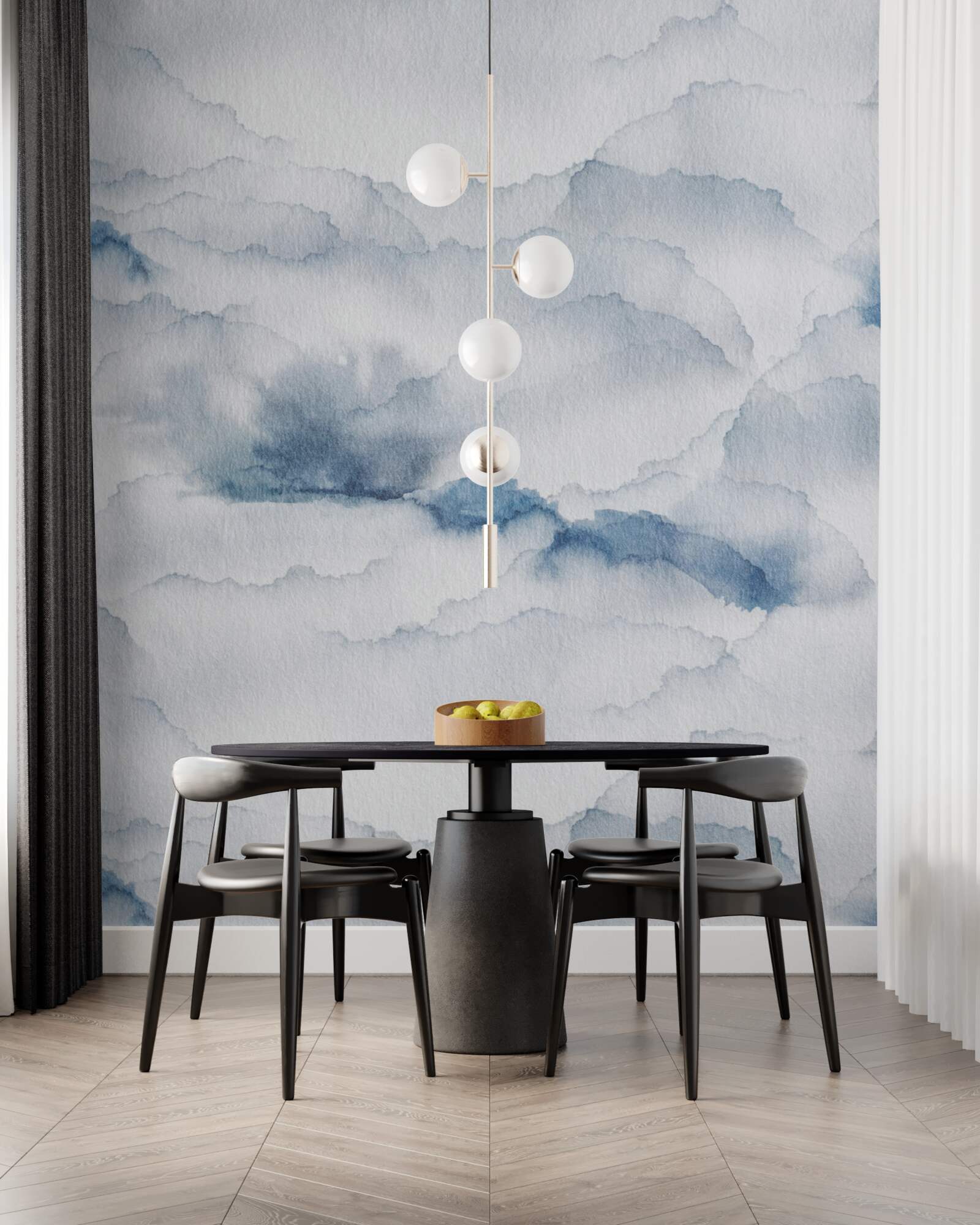 Fototapeta zamračené s dažďom