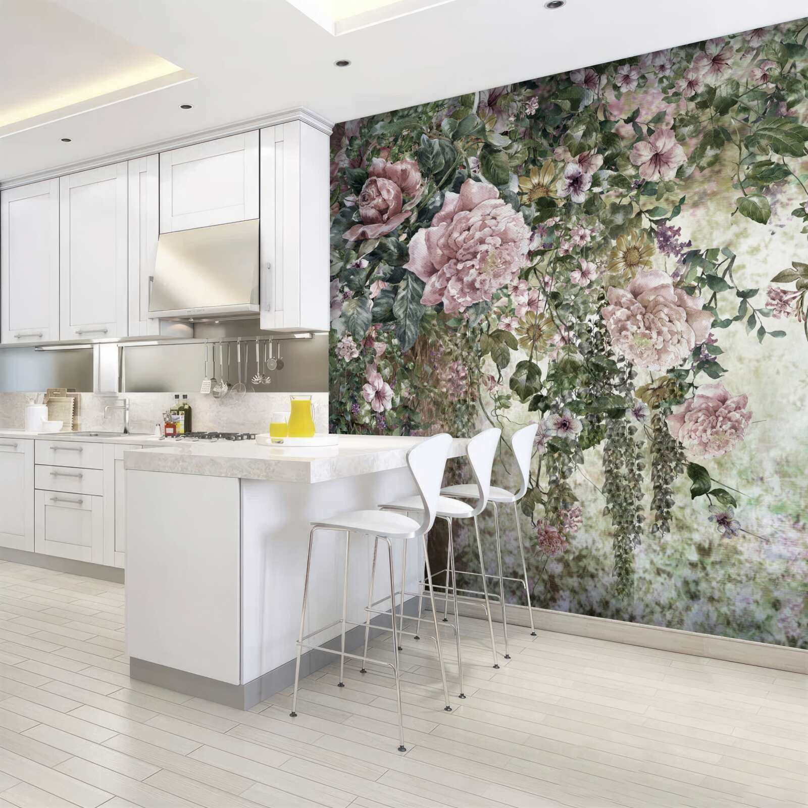 Fototapeta zeleň obklopená rôznymi jarnými kvetmi