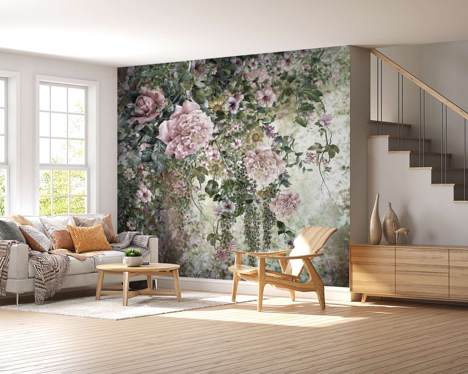 Fototapeta zeleň obklopená rôznymi jarnými kvetmi