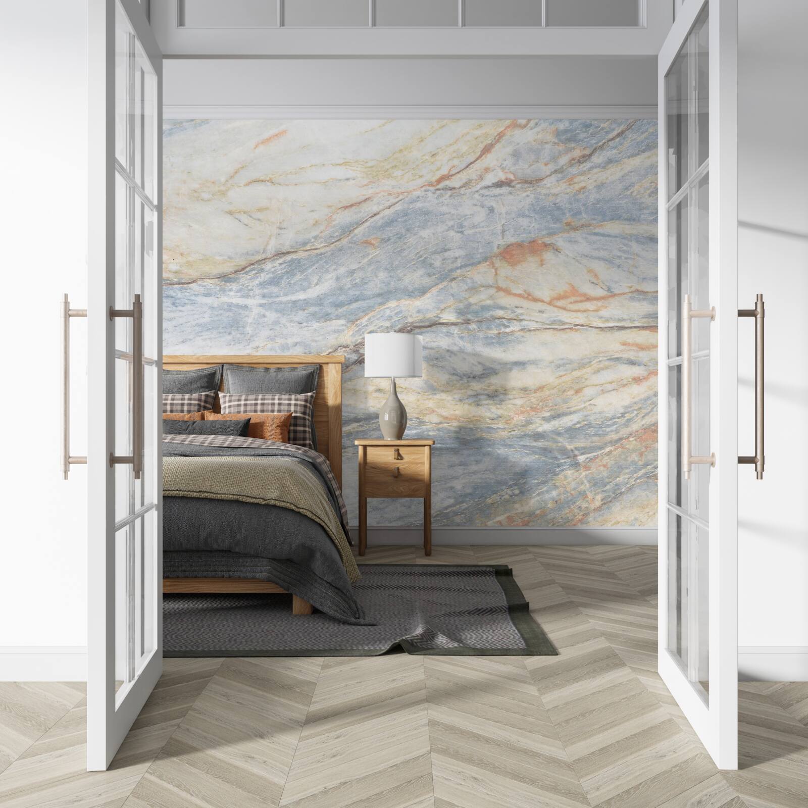 Fototapeta sivastý mramor