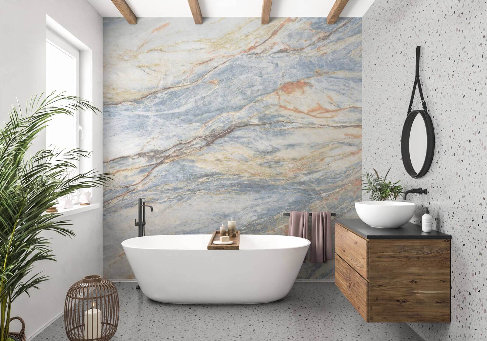 Fototapeta sivastý mramor