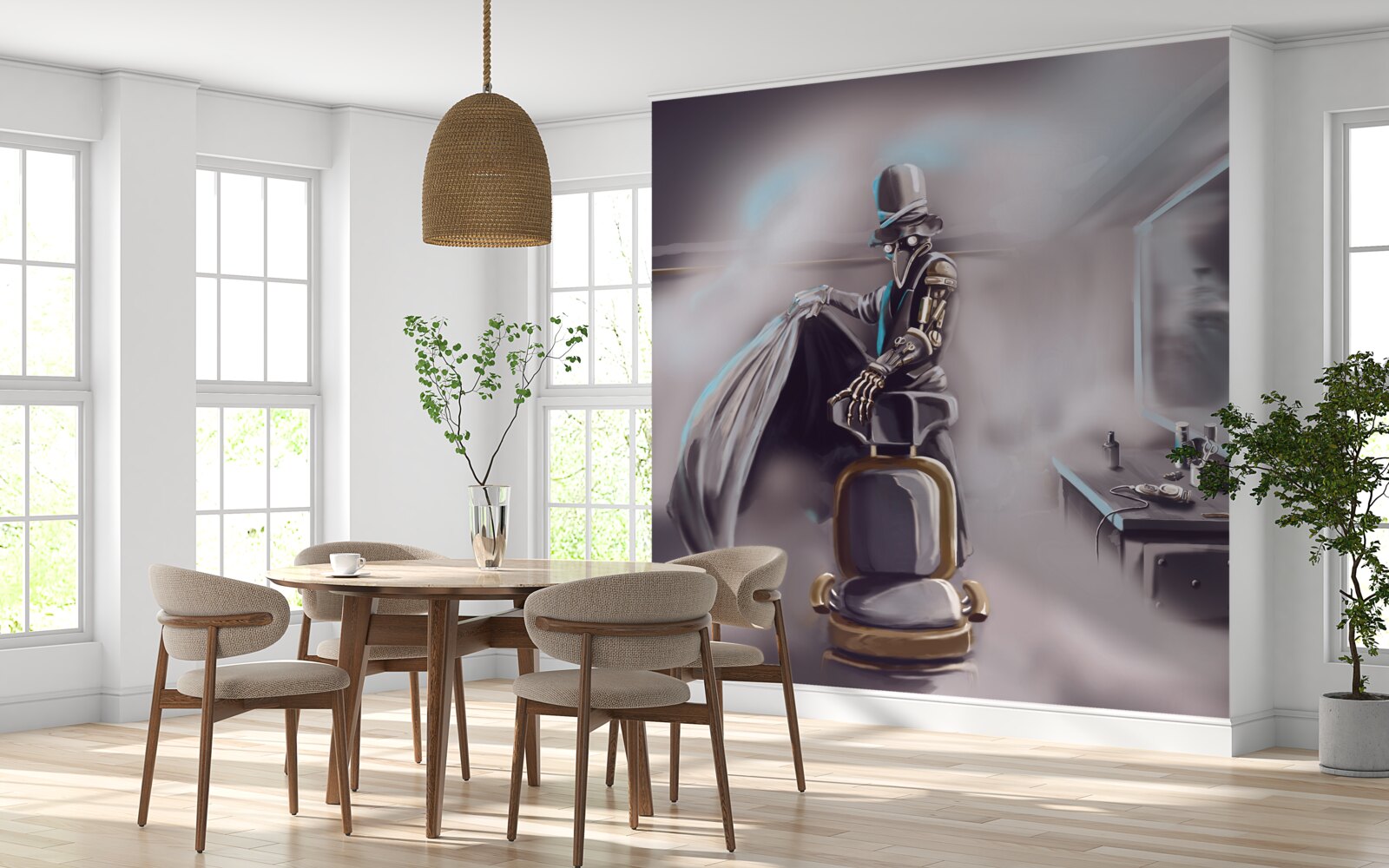 Fototapeta stylista v časoch moru