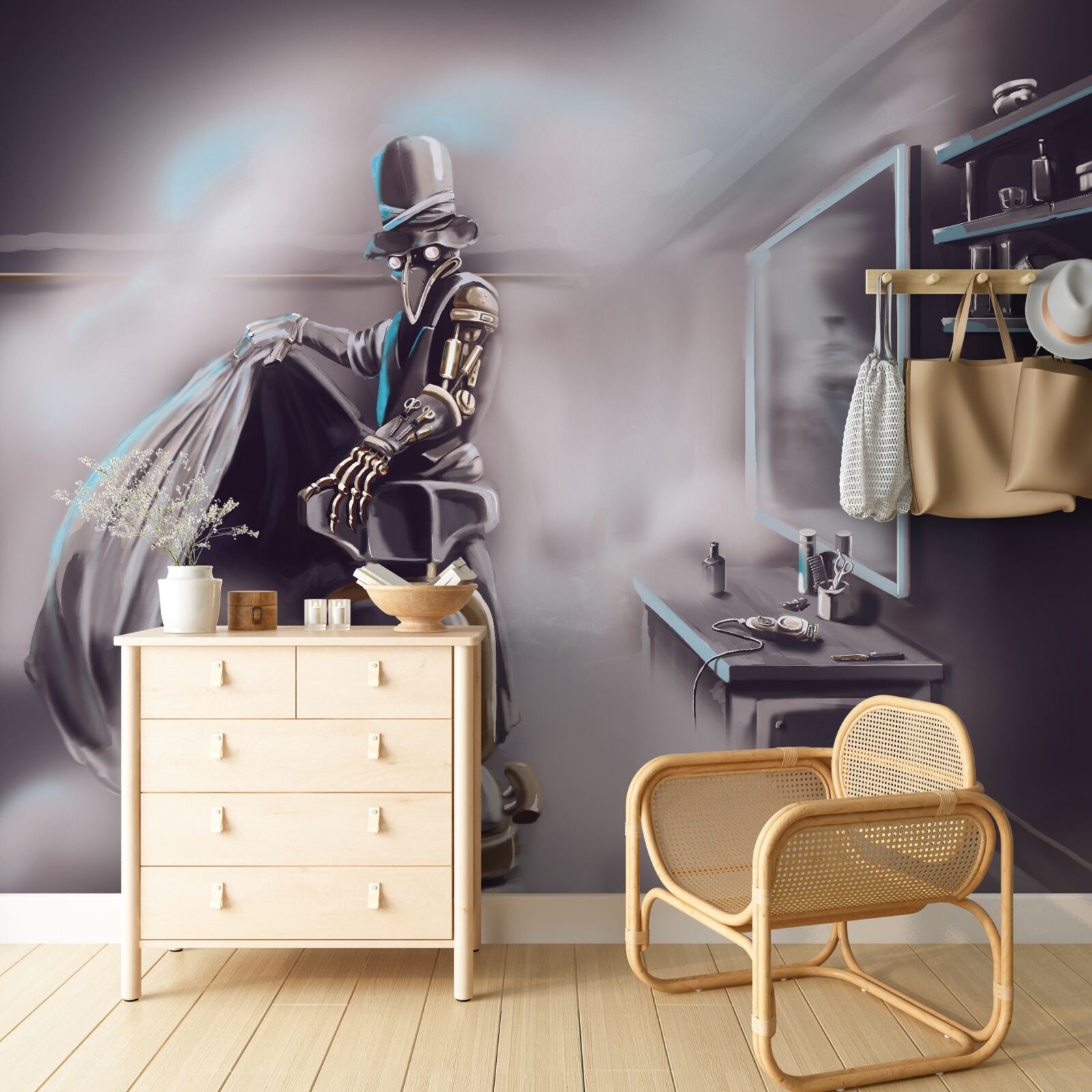 Fototapeta stylista v časoch moru