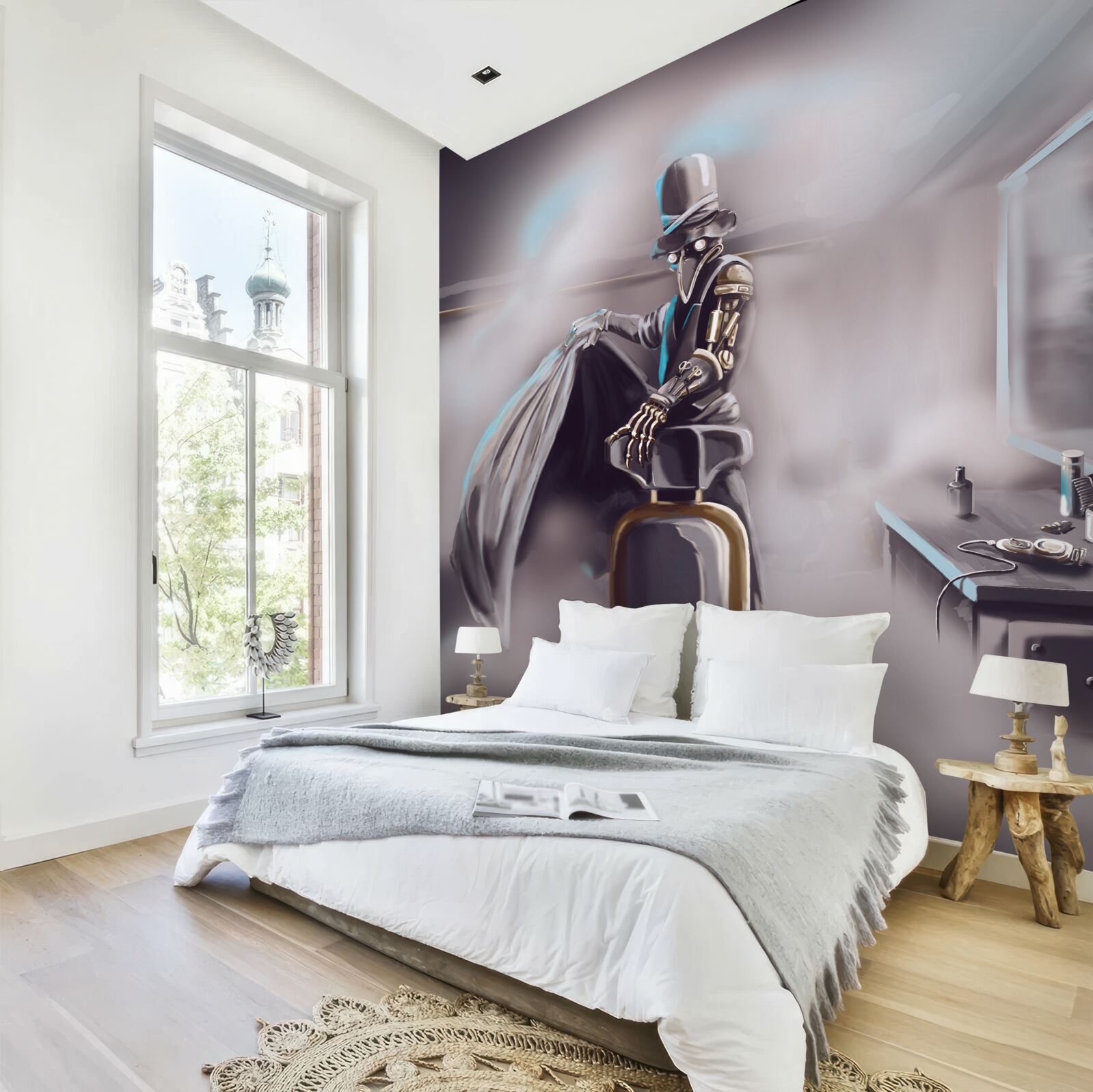 Fototapeta stylista v časoch moru