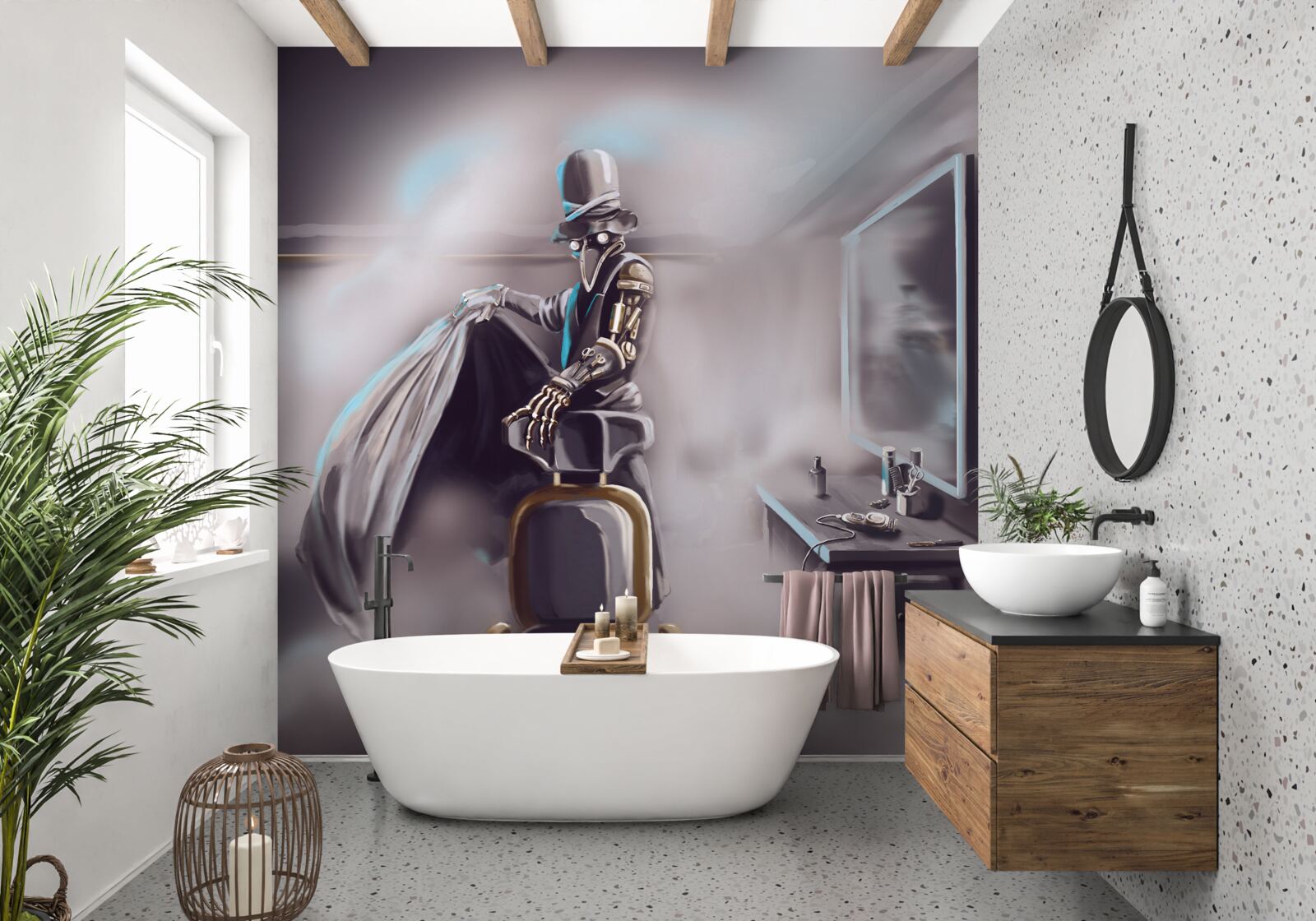 Fototapeta stylista v časoch moru