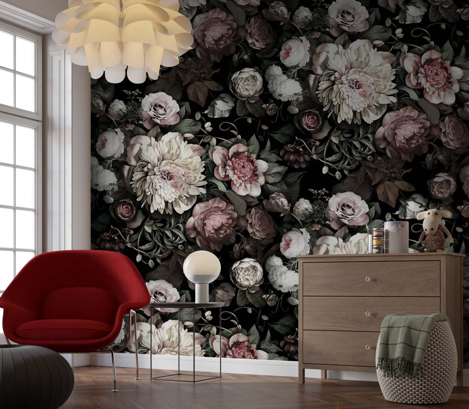 Fototapeta zloženie svetlých kvetinových odtieňov