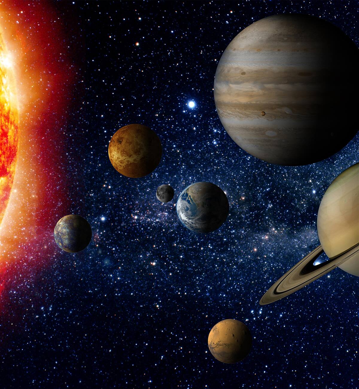 Fototapeta procesný pohyb planét okolo Slnka