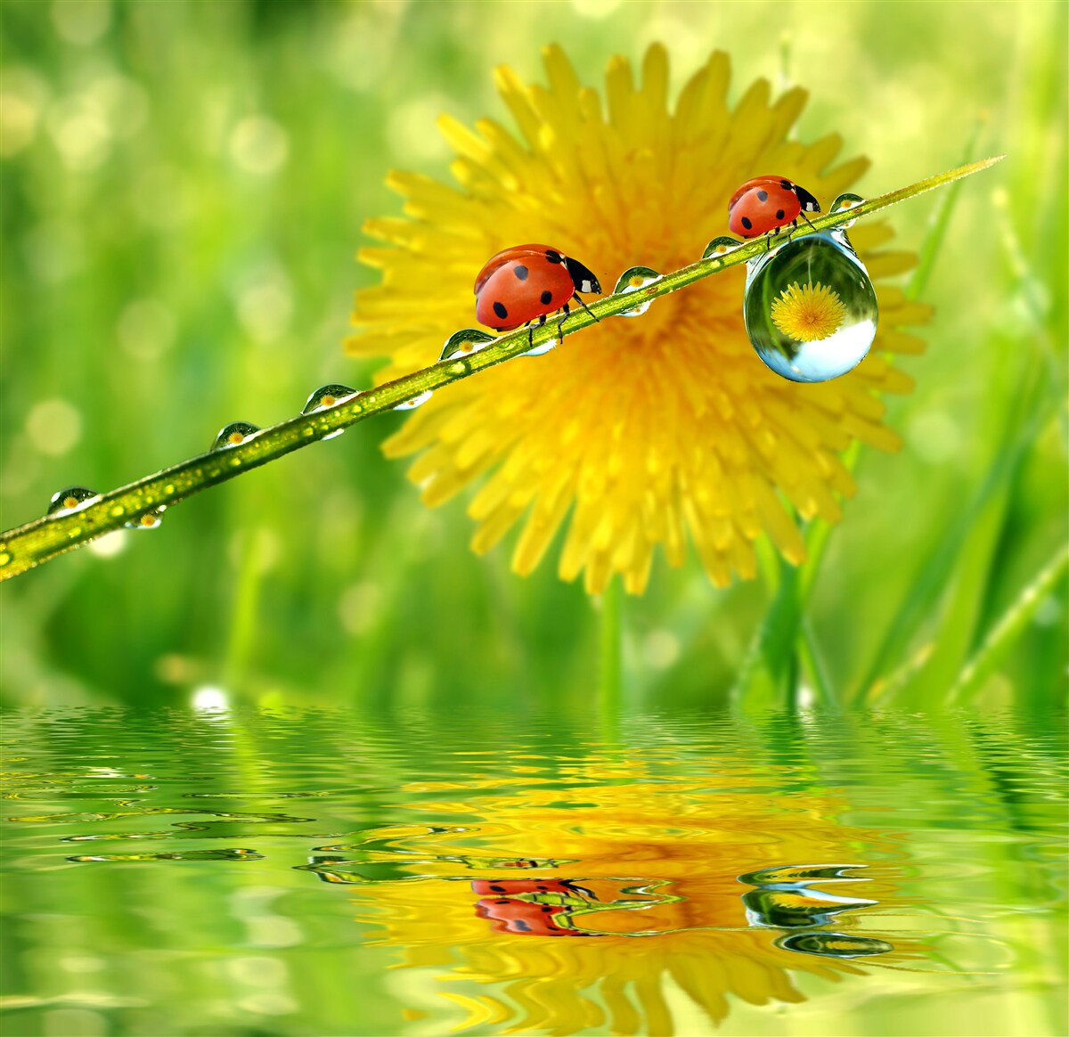 Fototapeta lienky po silnej búrke