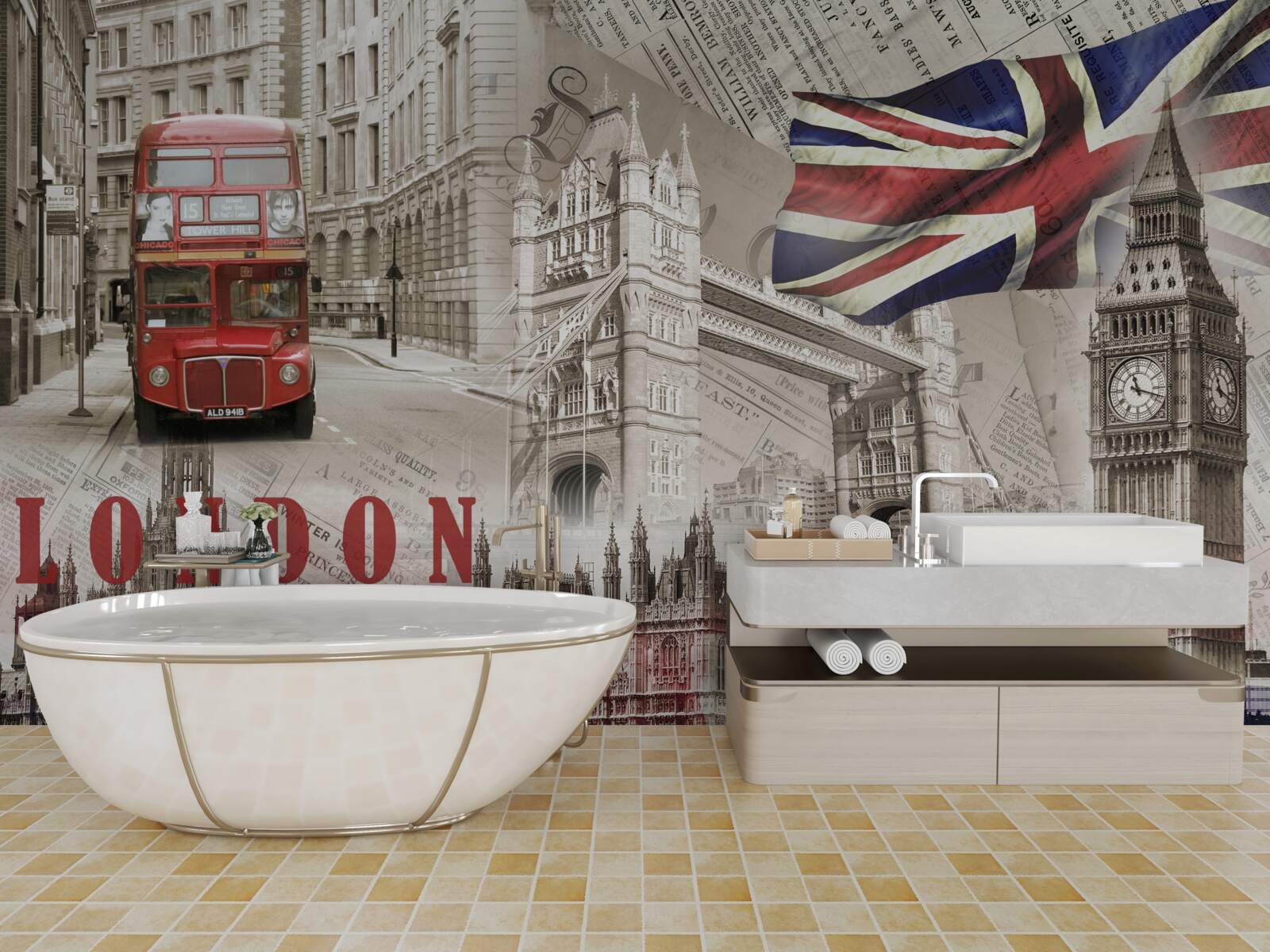 Fototapeta hlavné symboly Londýna