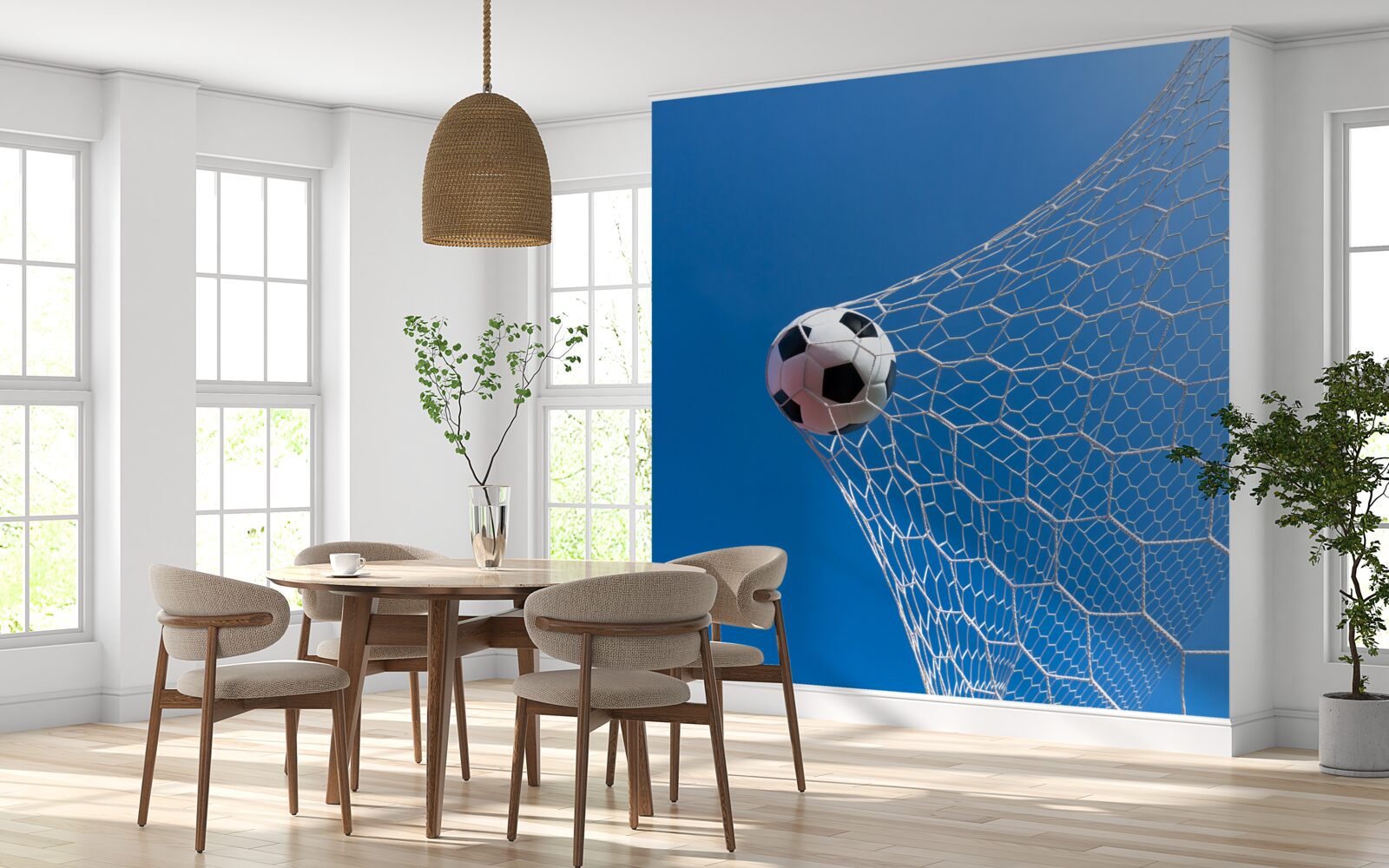 Fototapeta lopta dopadla do brány