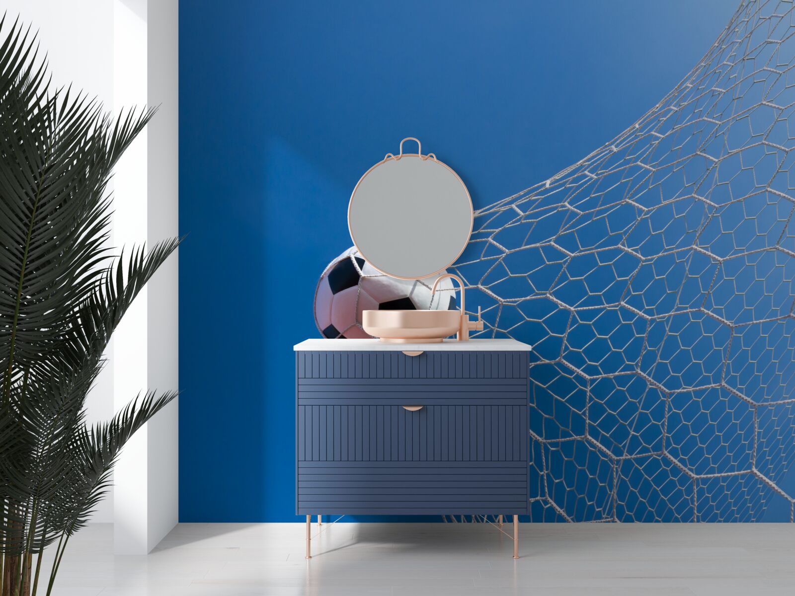 Fototapeta lopta dopadla do brány