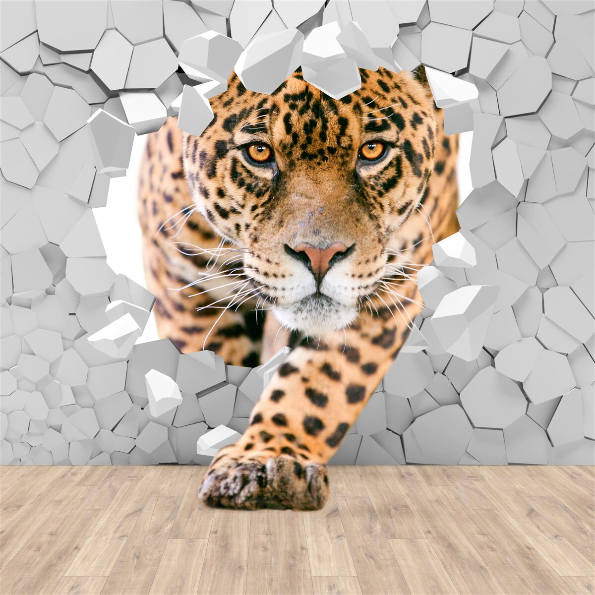 Fototapeta leopard prenikne cez stenu