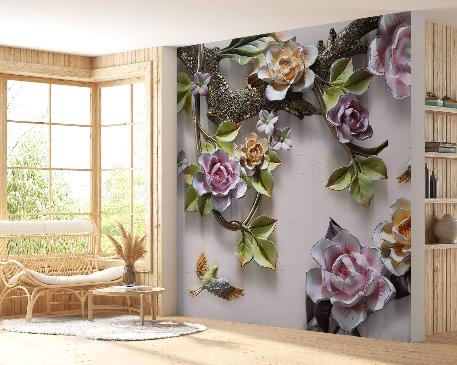 Fototapeta farebné ruže na konároch sú nádherné