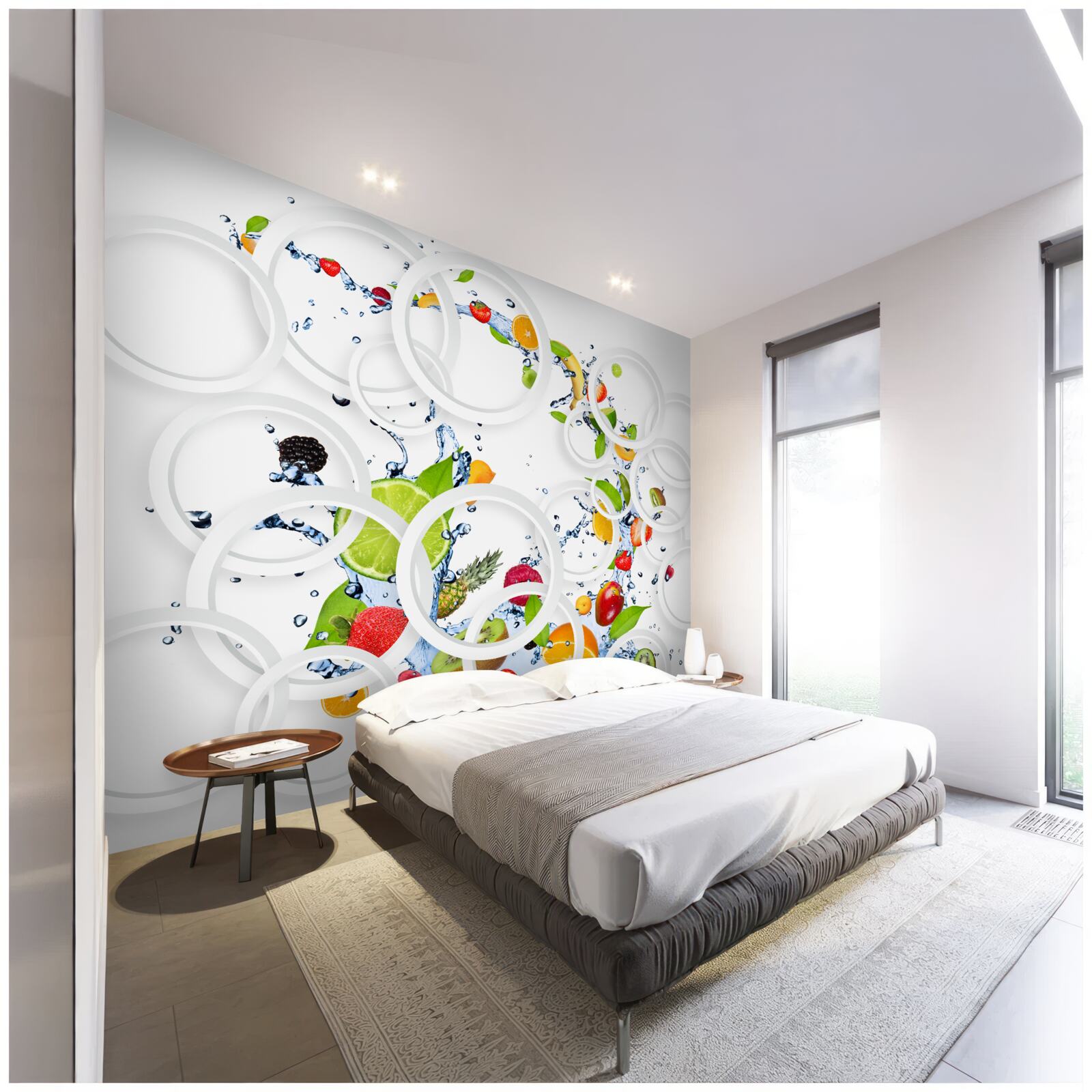 Fototapeta ovocie a bobule sú nasýtené vlhkosťou