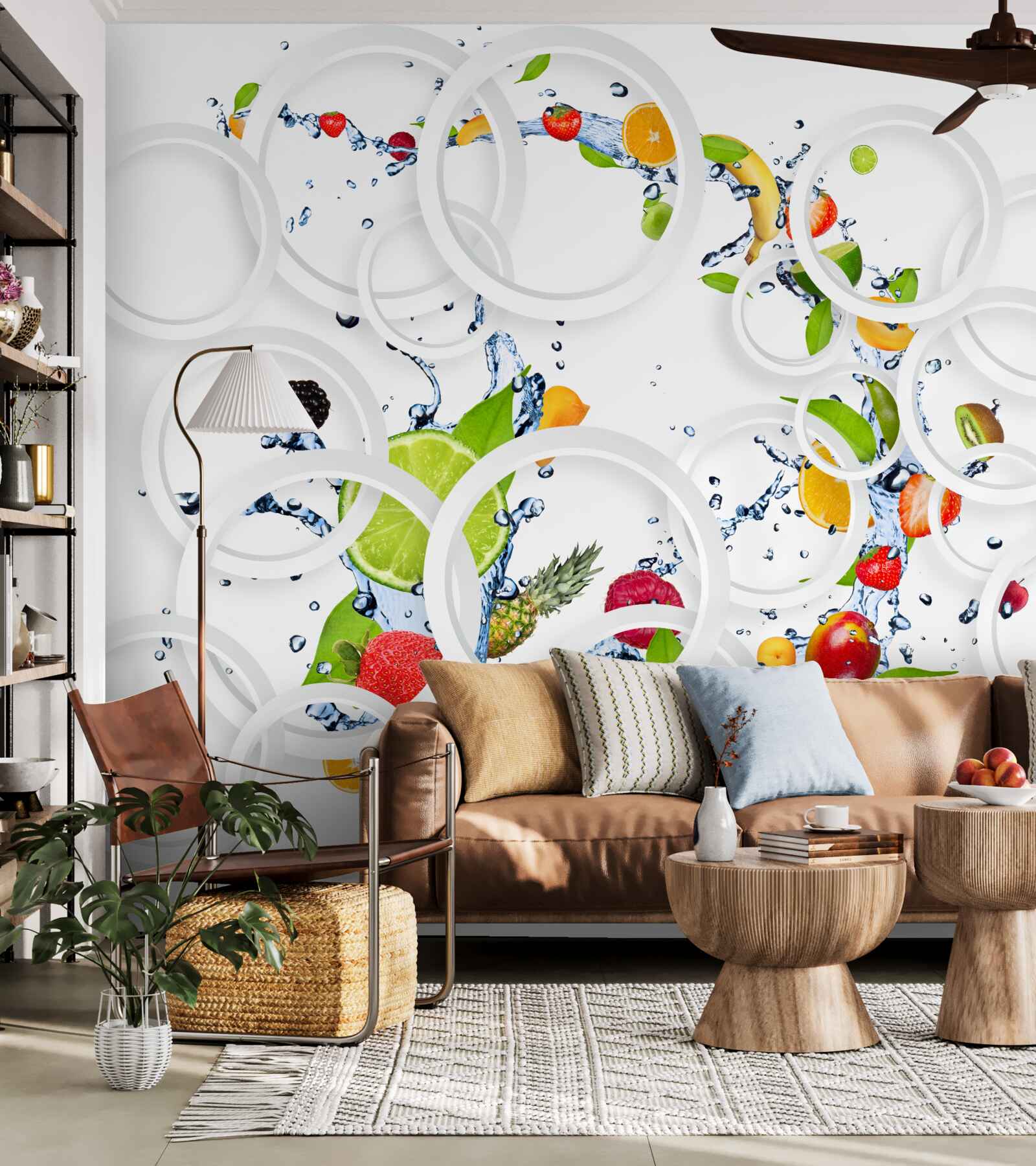 Fototapeta ovocie a bobule sú nasýtené vlhkosťou