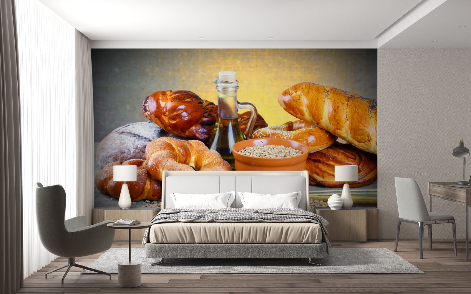 Fototapeta pečivo, ktoré láka príjemnou vôňou