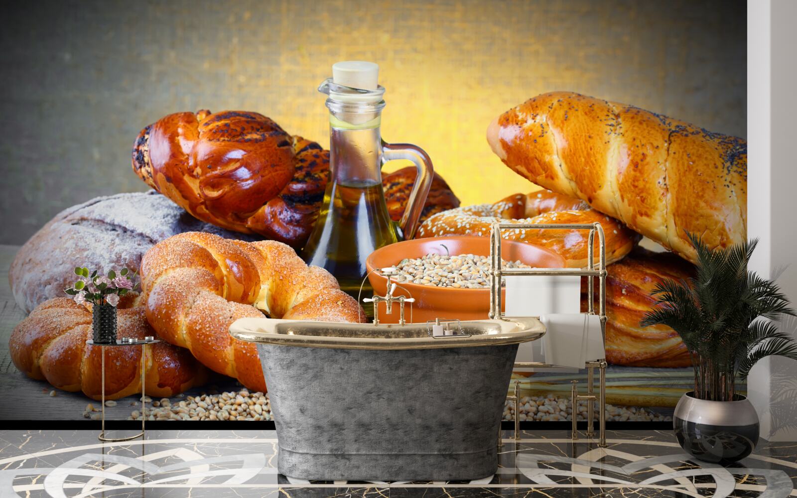 Fototapeta pečivo, ktoré láka príjemnou vôňou