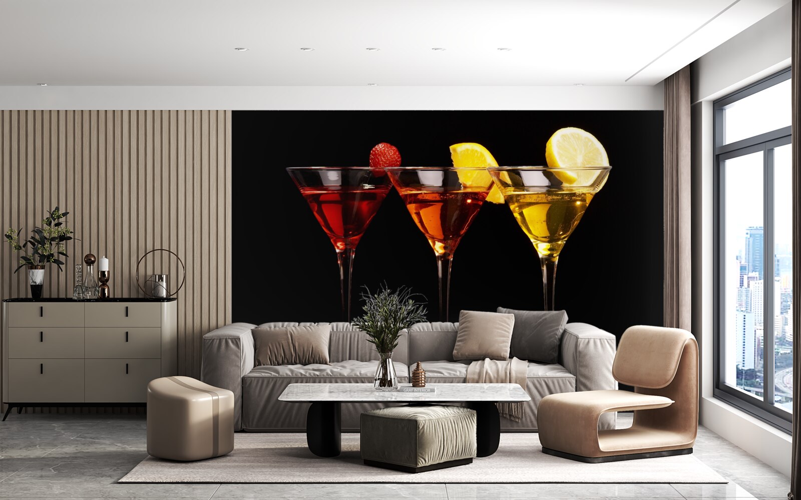 Fototapeta koktailová estetika