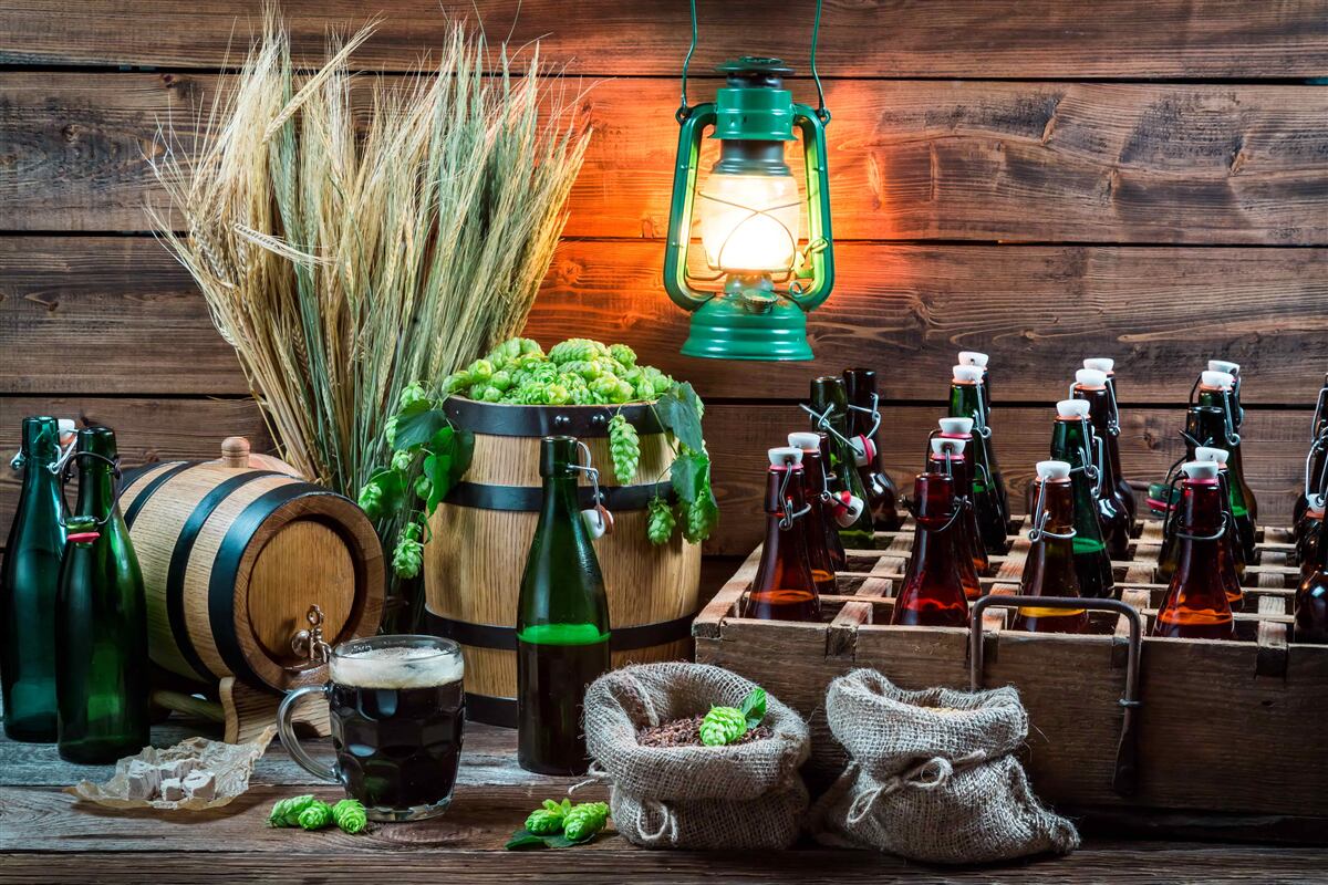 Fototapeta suroviny na výrobu piva