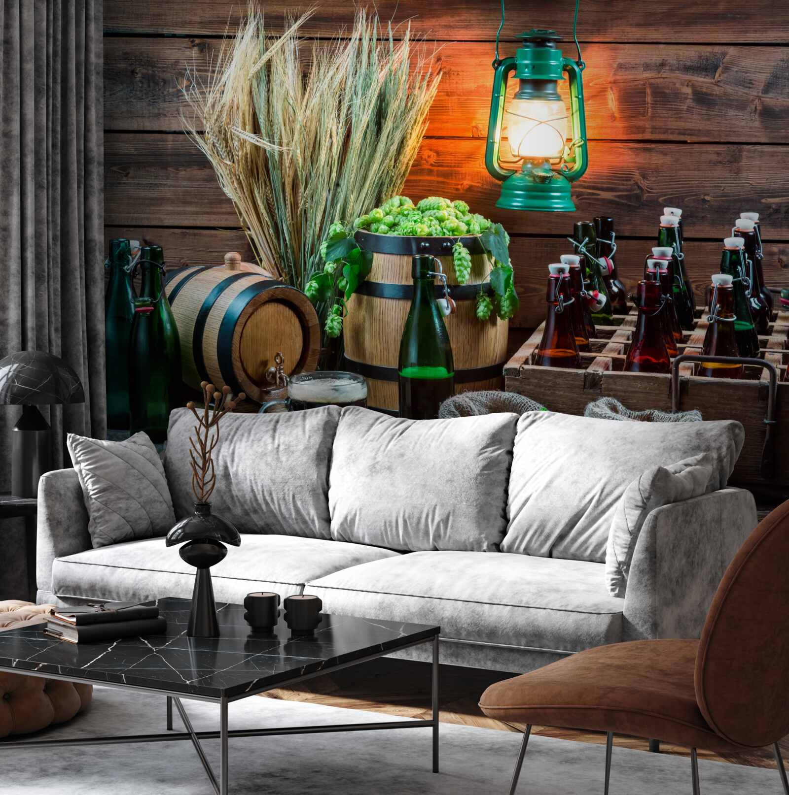 Fototapeta suroviny na výrobu piva