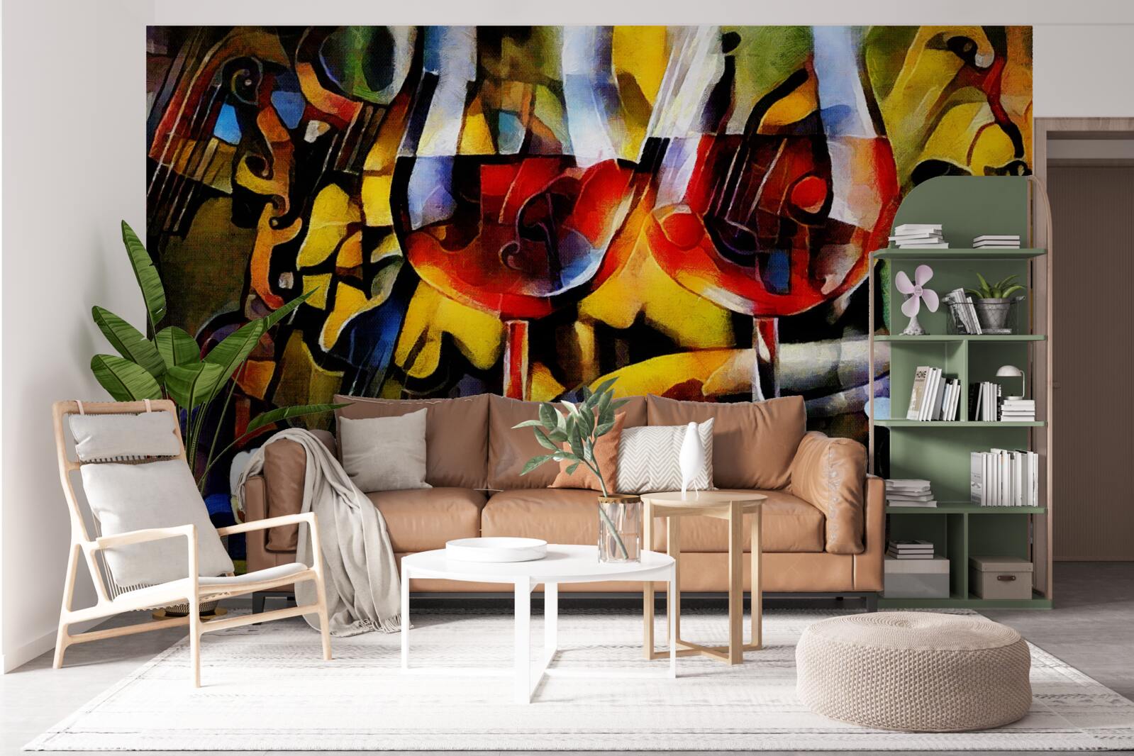 Fototapeta motív vína v kubistickom štýle