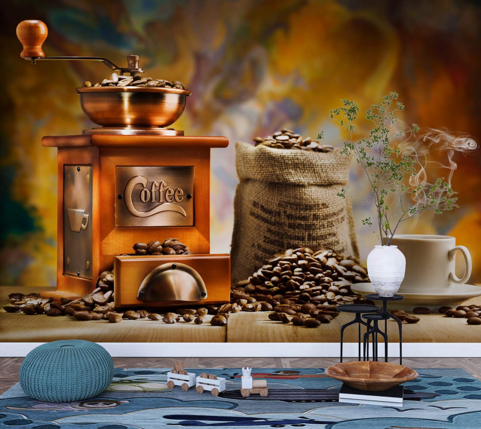 Fototapeta postup prípravy kávového nápoja