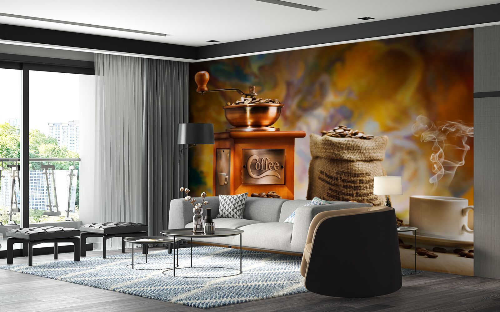 Fototapeta postup prípravy kávového nápoja