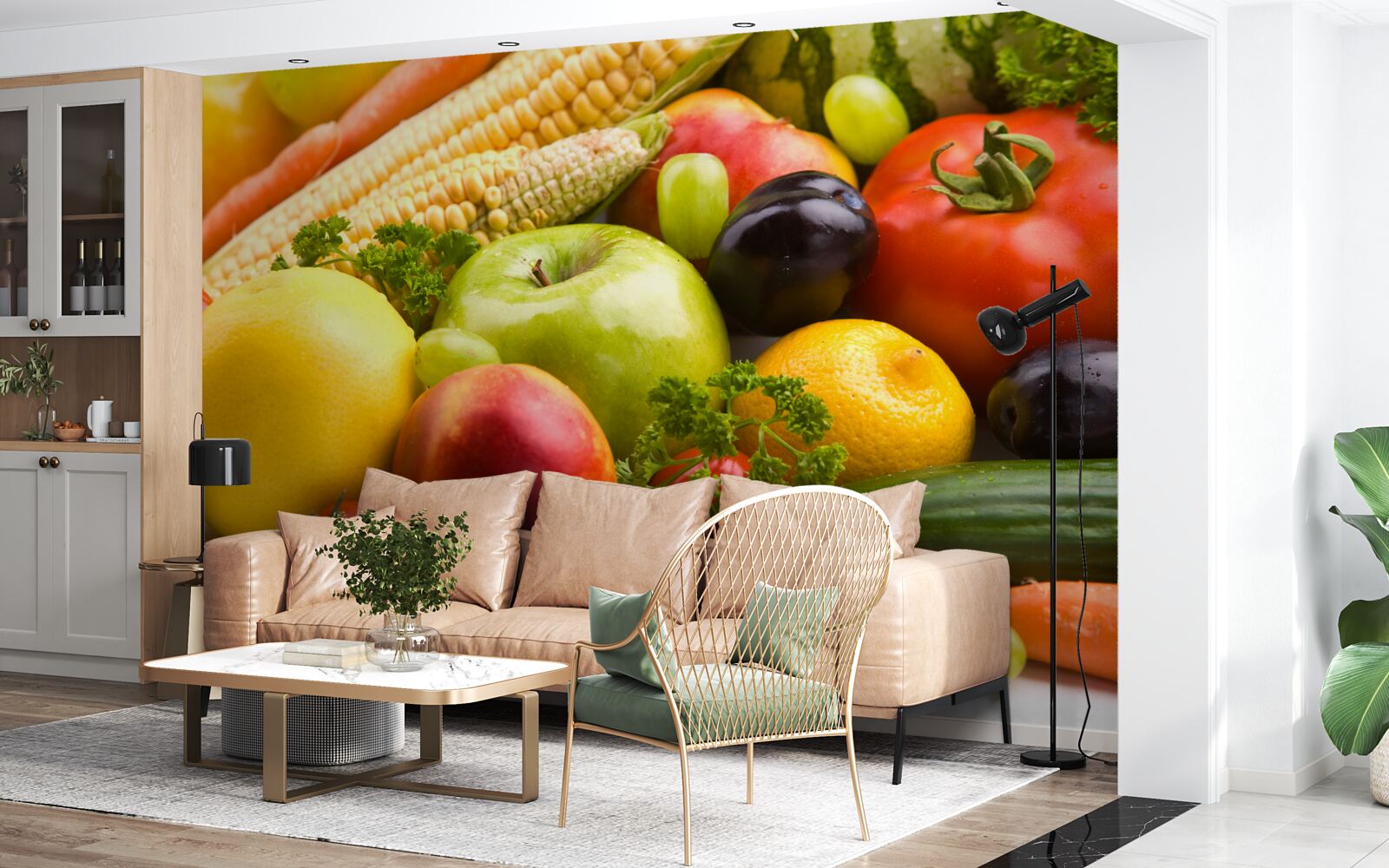 Fototapeta naaranžované ovocie a zelenina