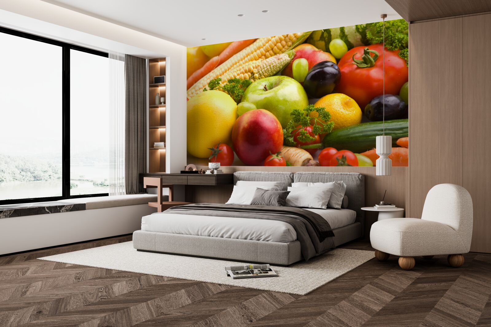 Fototapeta naaranžované ovocie a zelenina