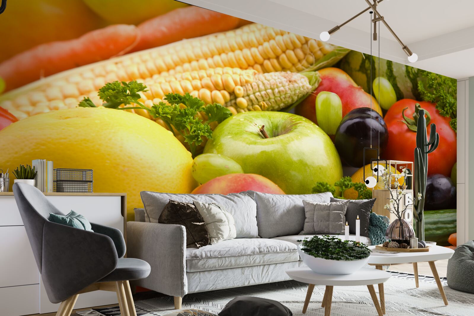 Fototapeta naaranžované ovocie a zelenina