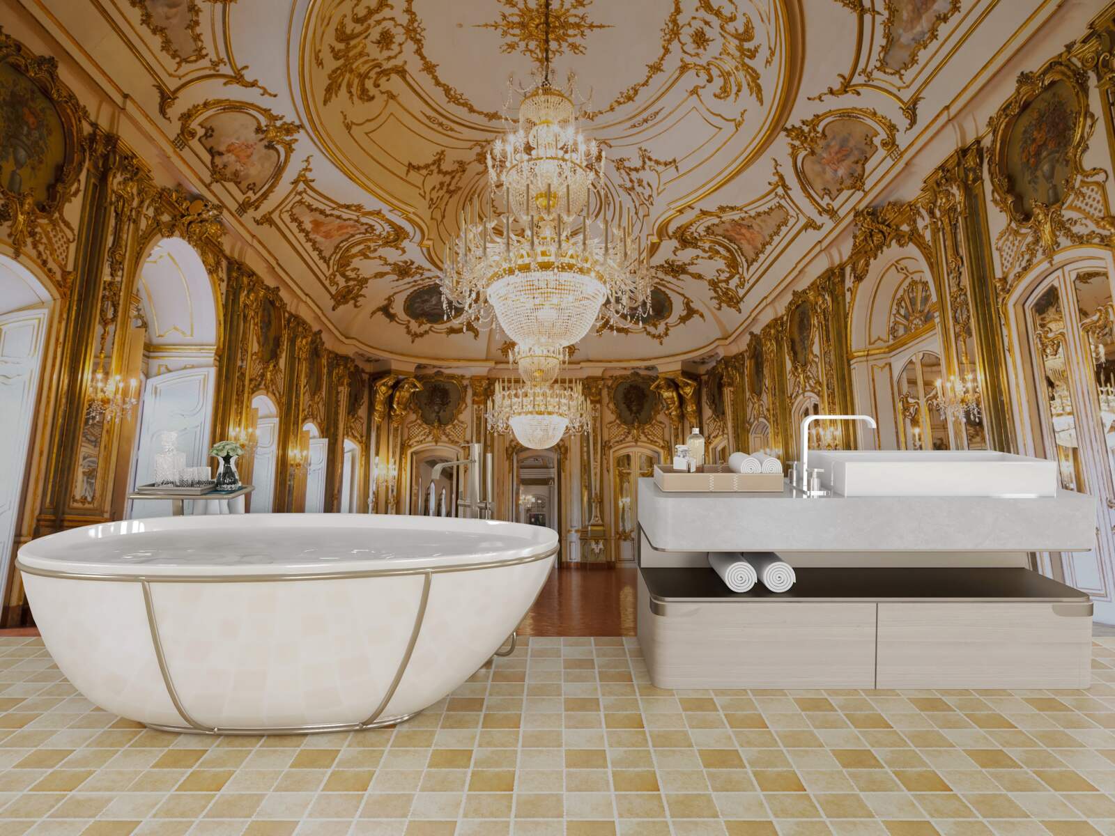 Fototapeta dizajn paláca queluz