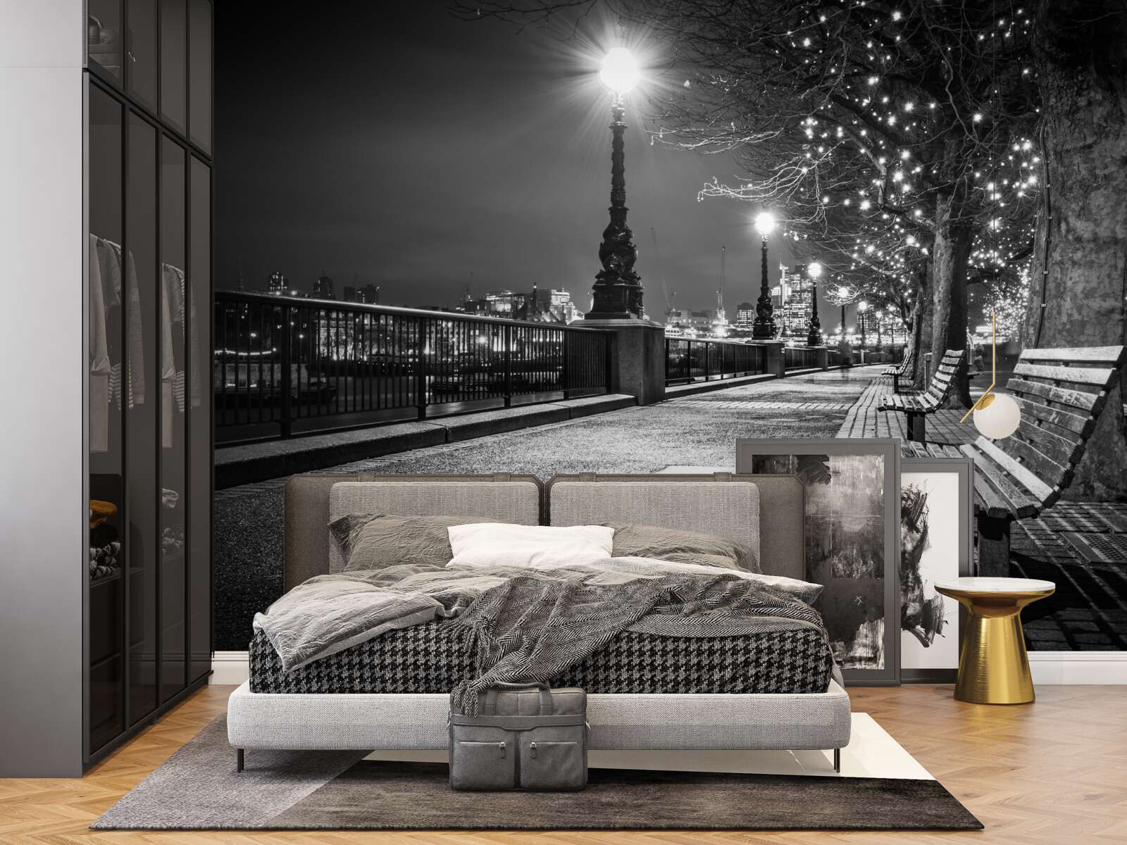 Fototapeta nábrežie čierne na bielom je prázdne