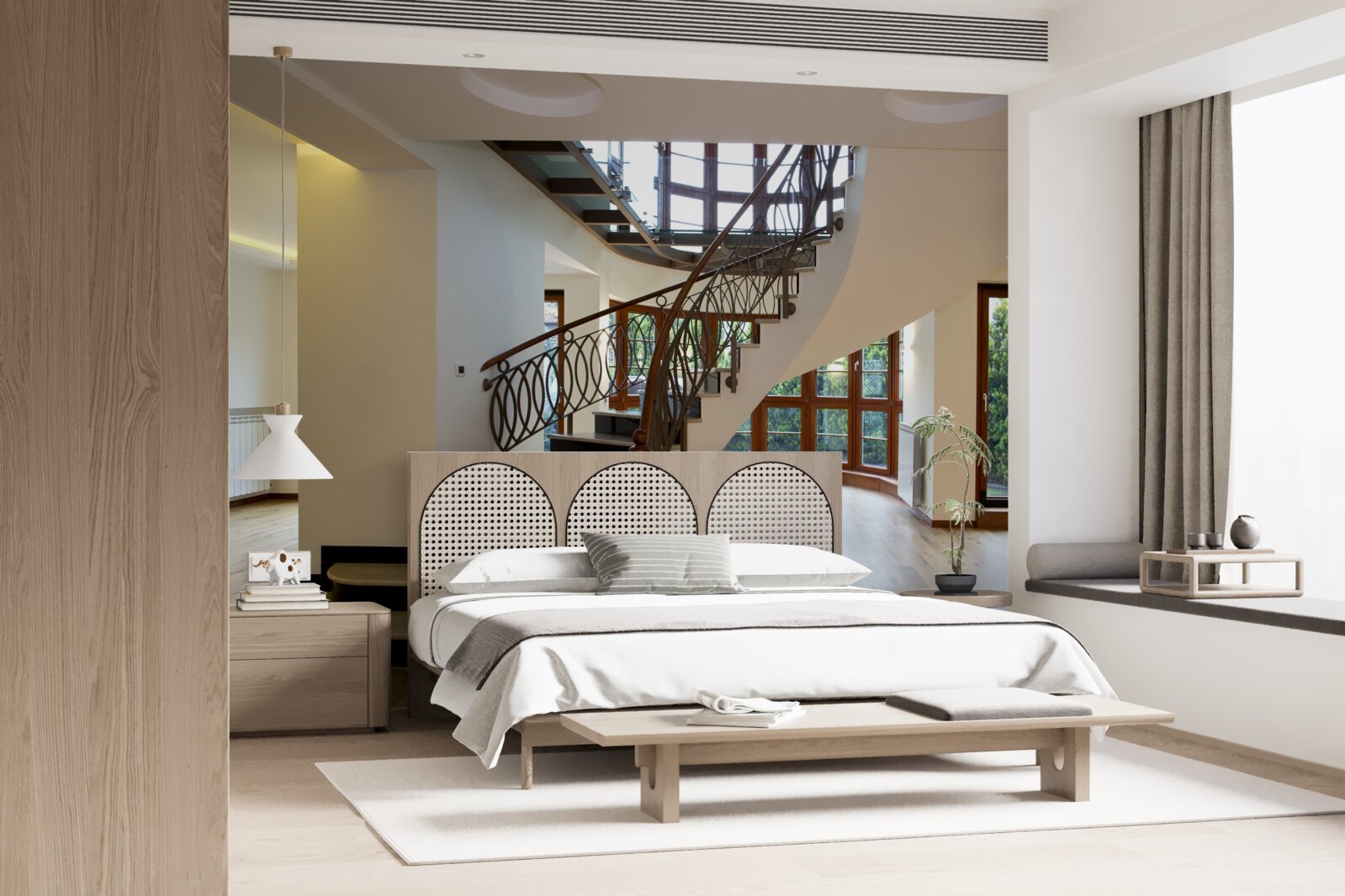 Fototapeta lobby s formálnym schodiskom